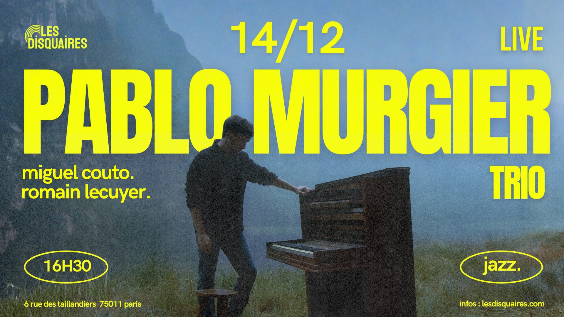 Pablo Murgier Pazdera Trio - Live Cover