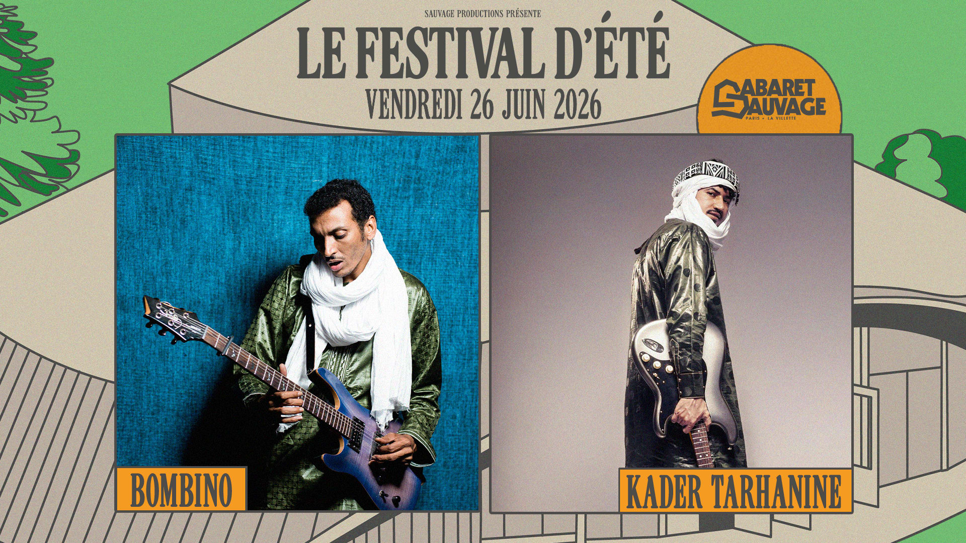 Festival D’Été • Bombino I Kader Tarhanine Cover