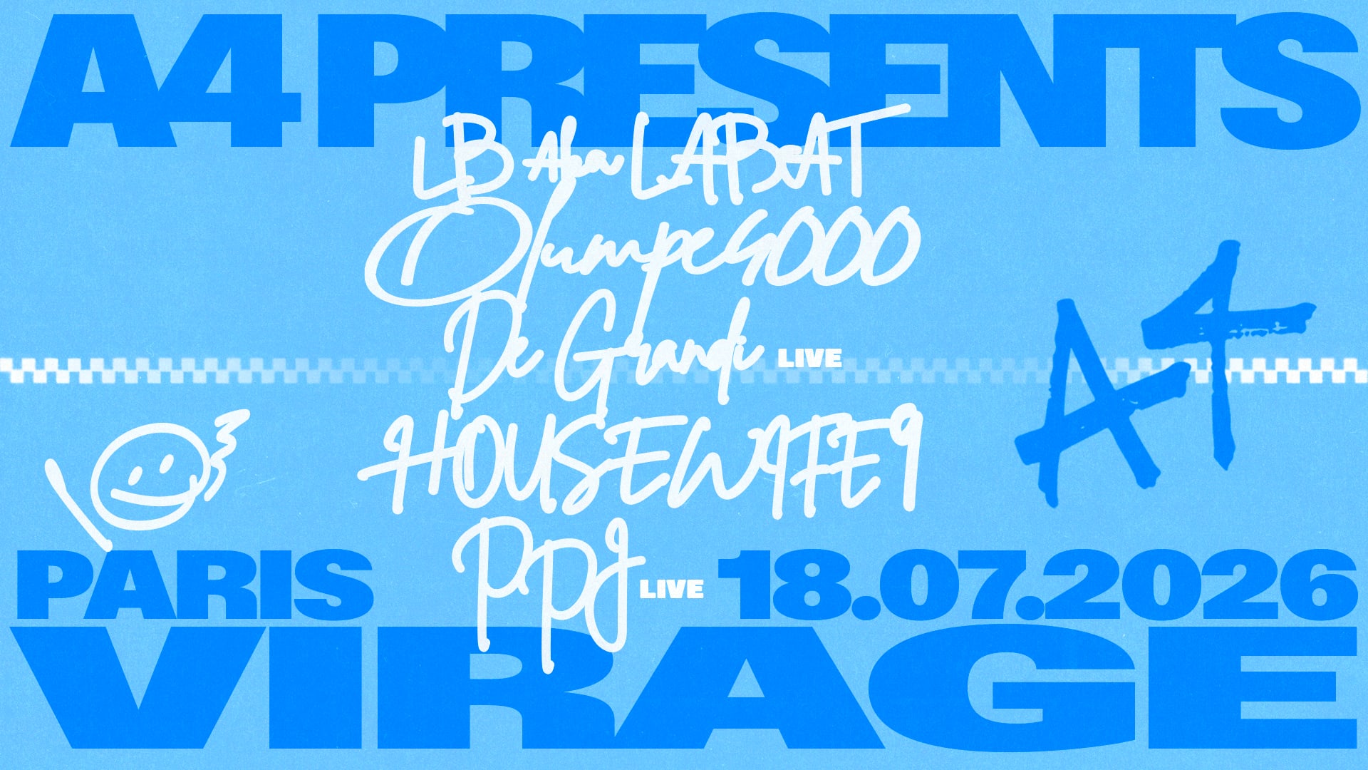 A4system: Lb Aka Labat, Olympe4000, De Grandi Live, Ppj Live Cover