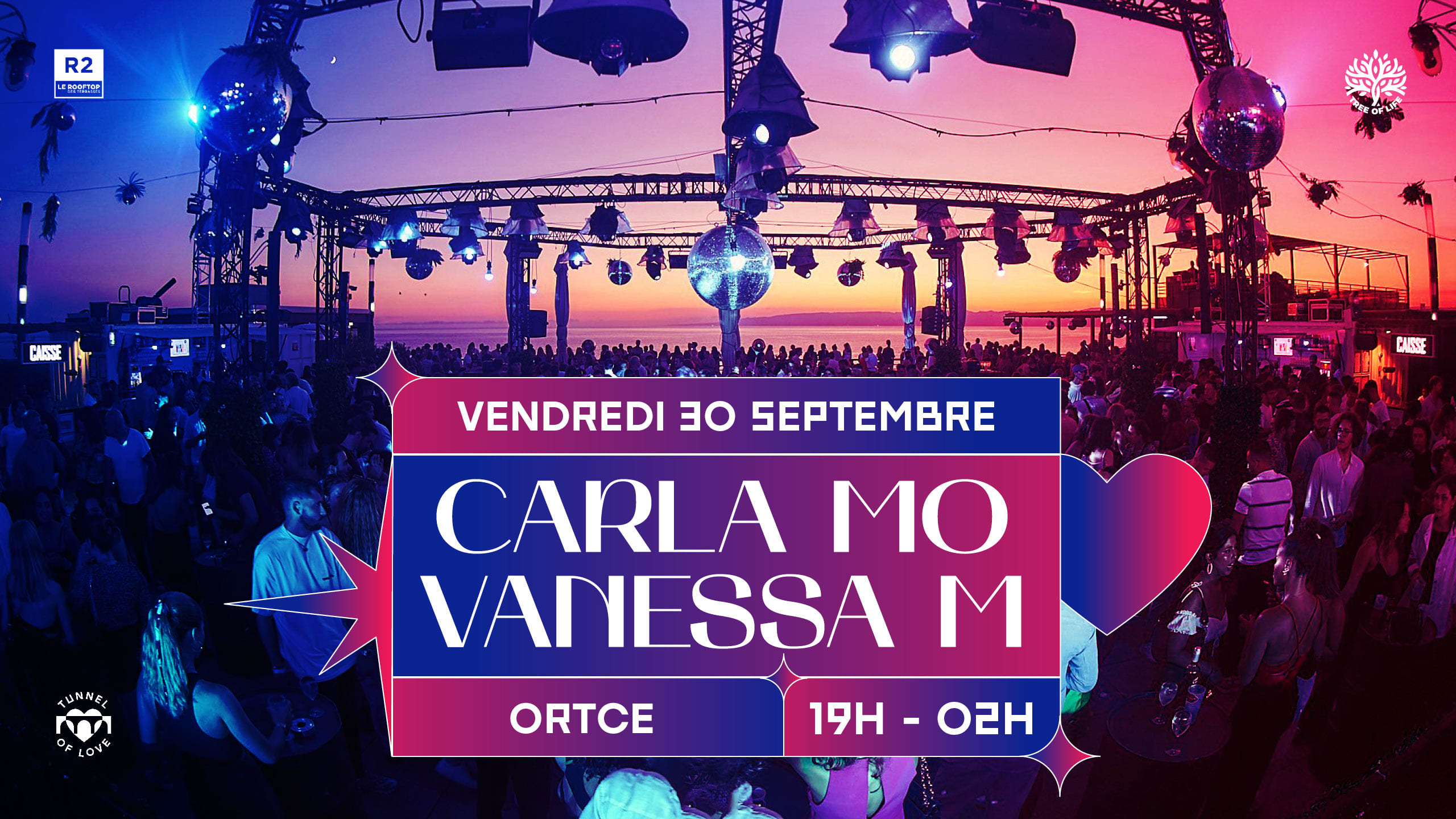 R2 I Le Rooftop X Tunnel Of Love  : Carla Mo, Vanessa M, Ortce Cover