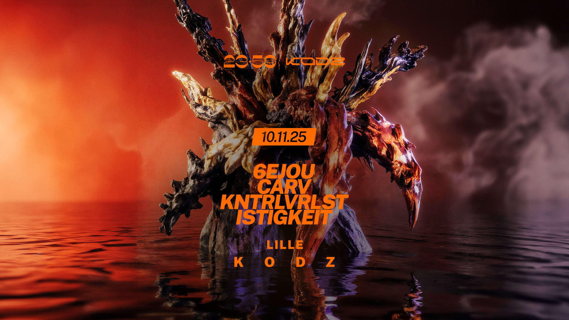 23:59 X Kodz – 6ejou, Carv, Kntrlvrlst, Istigkeit Cover