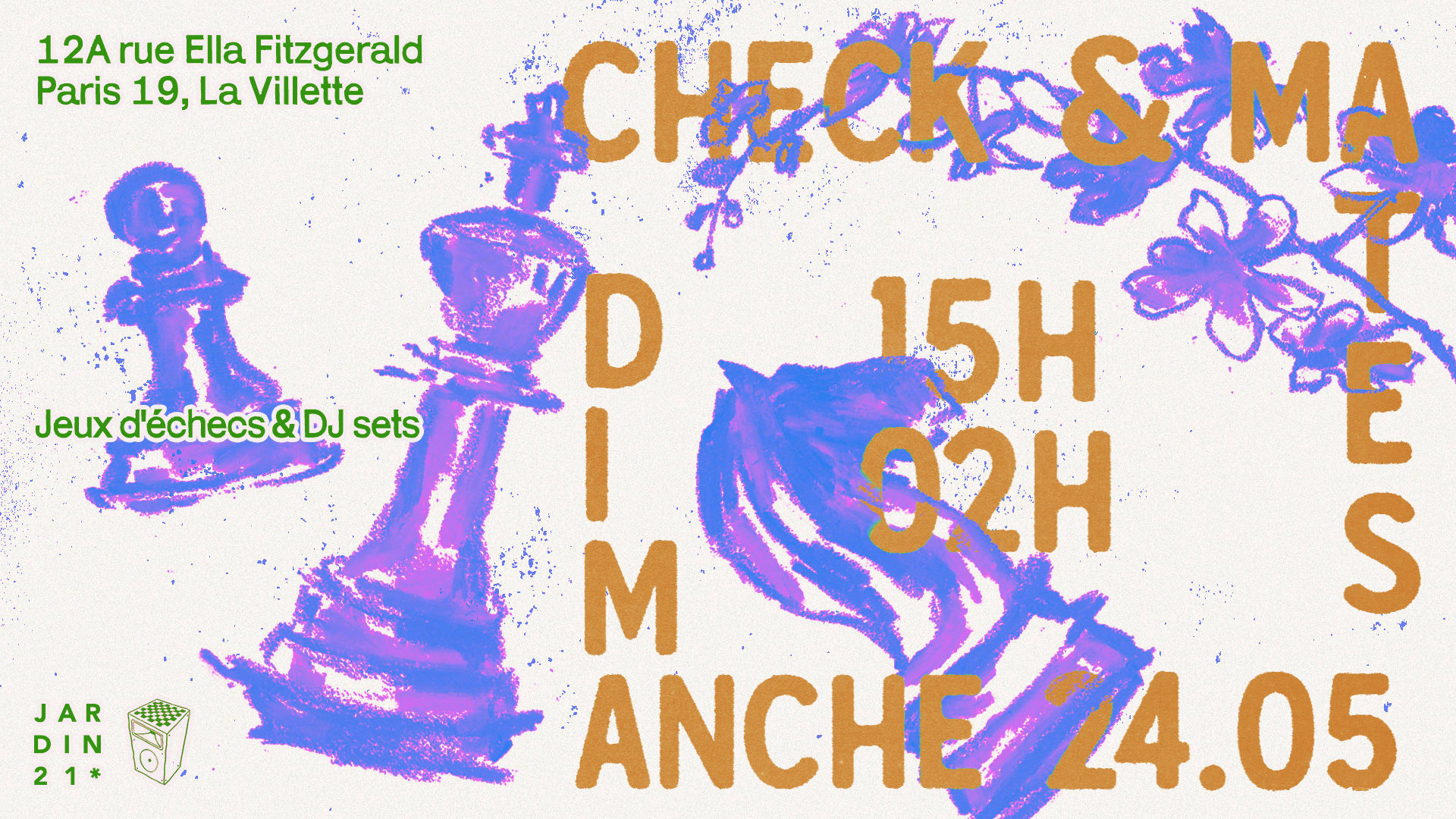 Check And Mates X Jardin21 - Dj Sets & Jeux D'échecs Cover