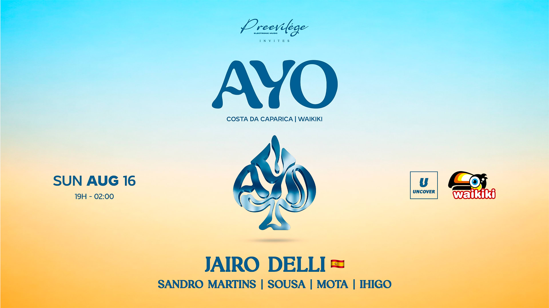 Preevilege Invites Ayo | August 16th At Waikiki Cover