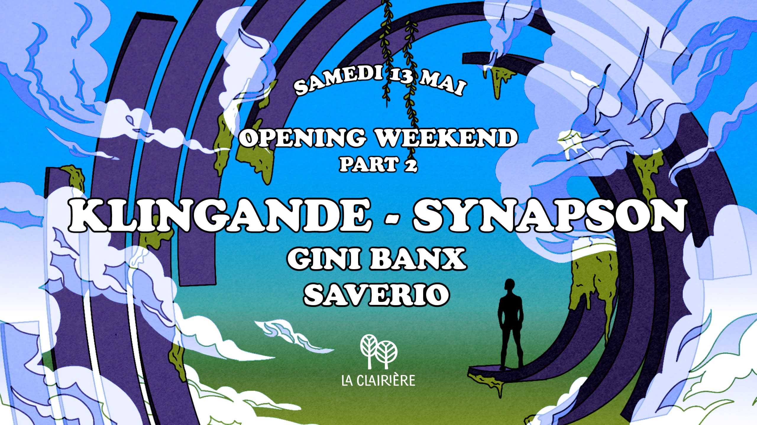 La Clairière : Klingande, Synapson, Gini Banx, Saverio Cover