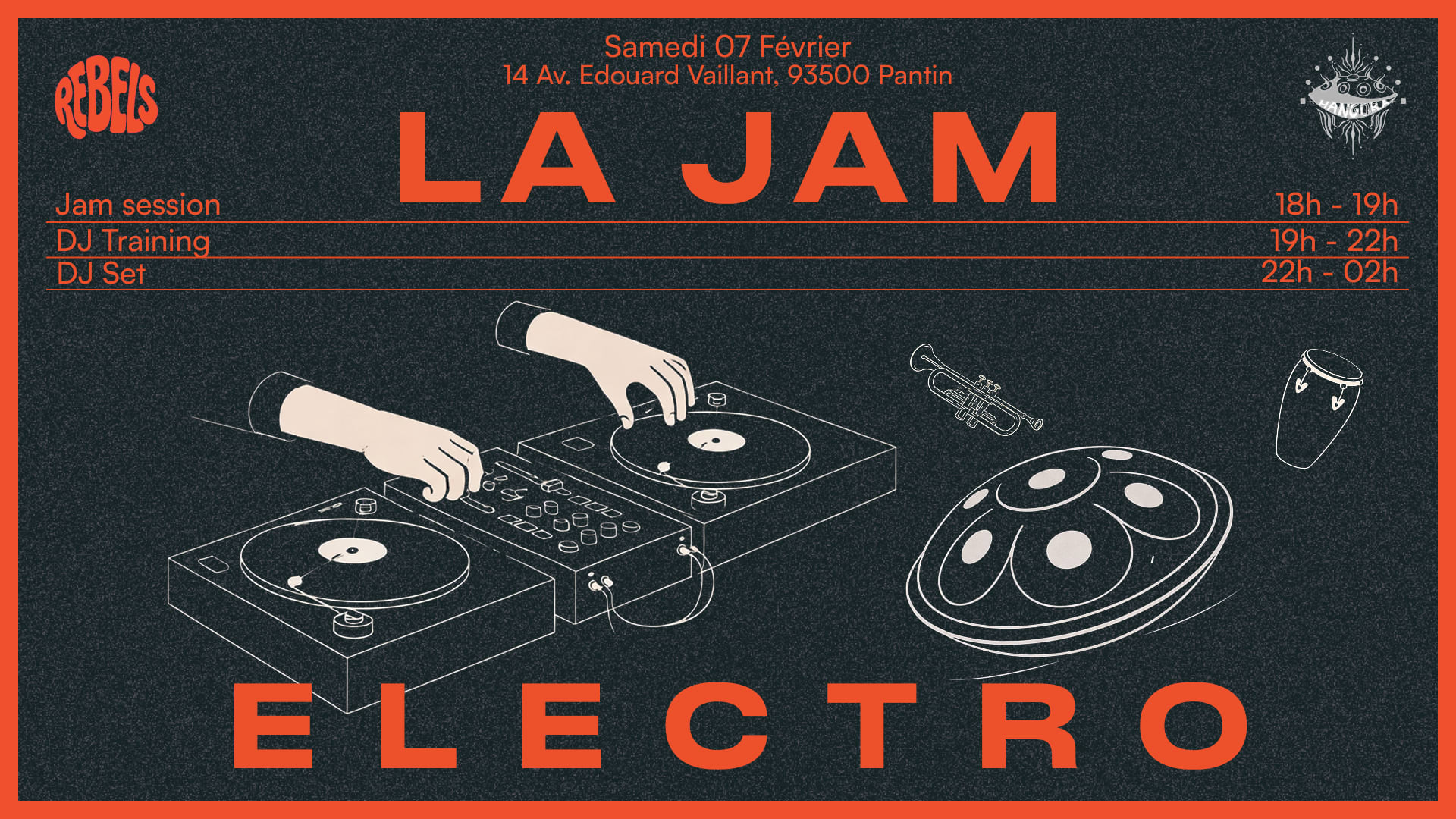 Jam Électro – Hangora × Rebels Cover