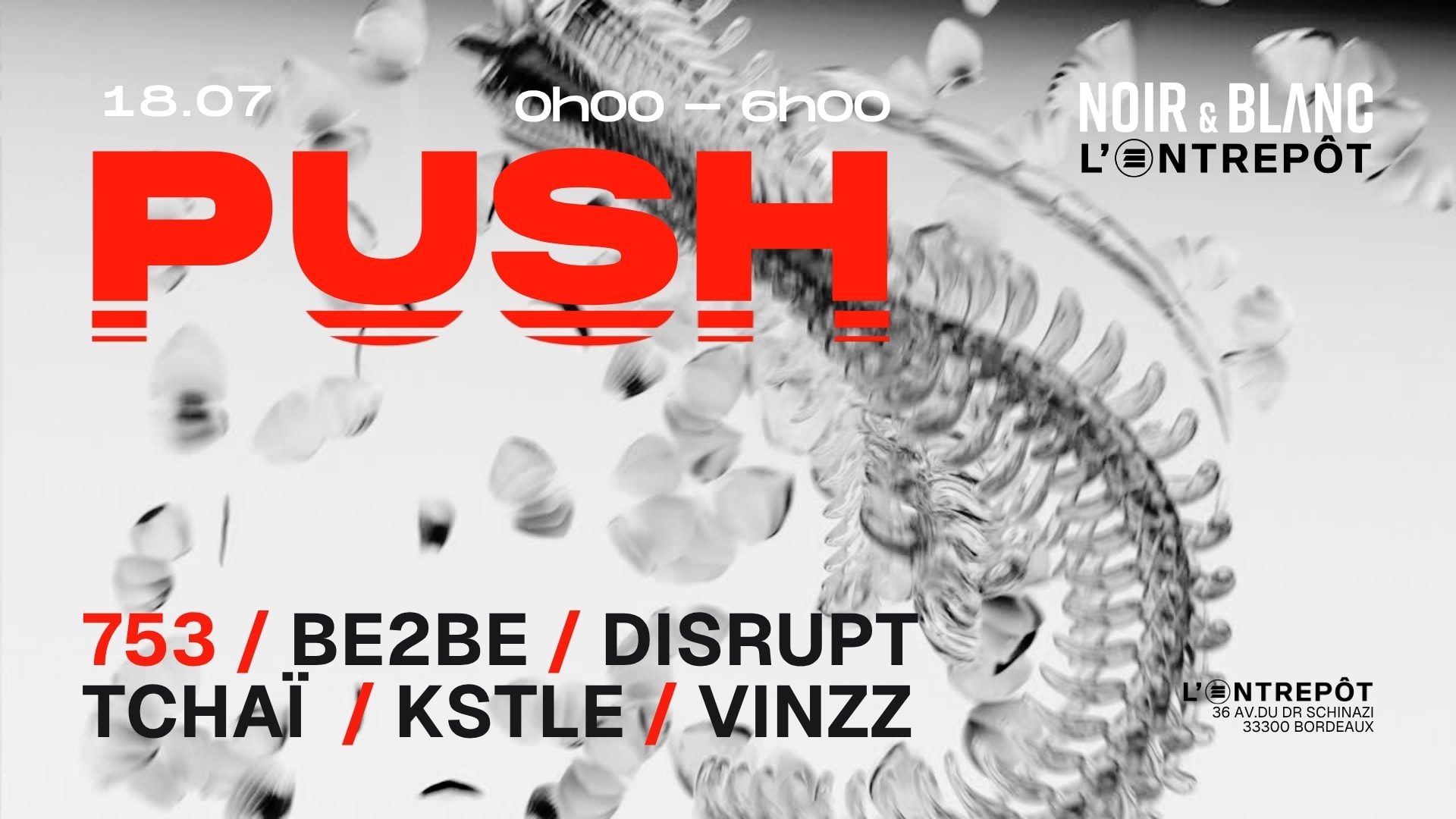 Push / Noir & Blanc / Entrepôt Cover