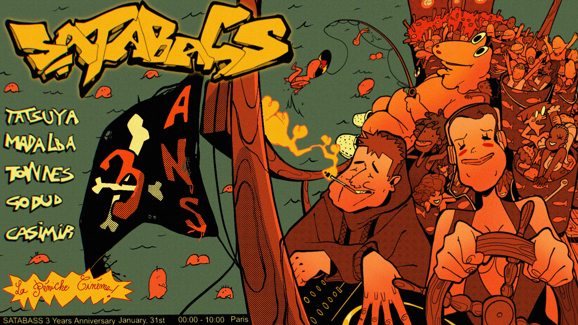 Satabass - 3 Years Anniversary Cover