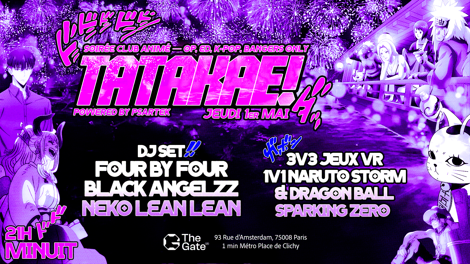 Tatakae! Soirée Club Animé — Op, Ed, K-Pop, Bangers Only Cover
