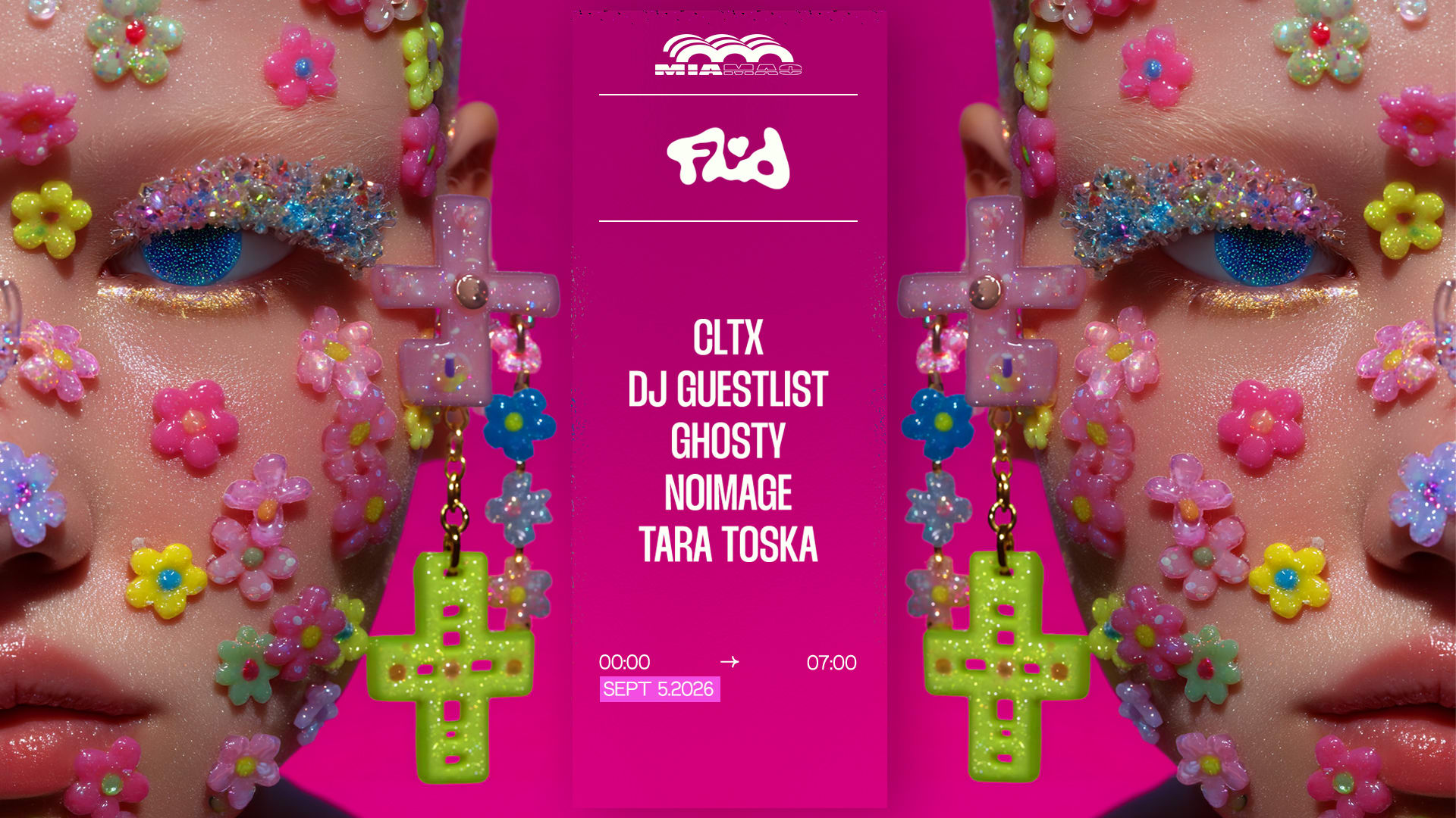 Fluid : Cltx, Dj Guestlist, Noimage, Ghosty & Tara Toska Cover