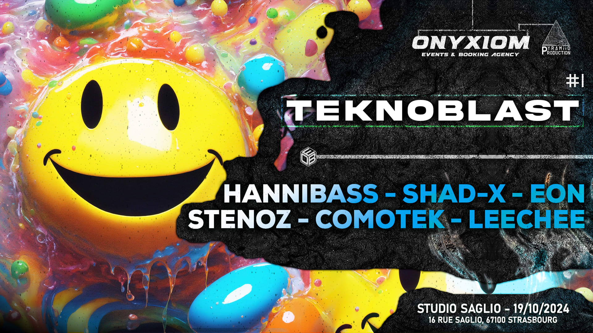 Teknoblast (Strasbourg) Hannibass, Stenoz, Shad-X, Eon Cover