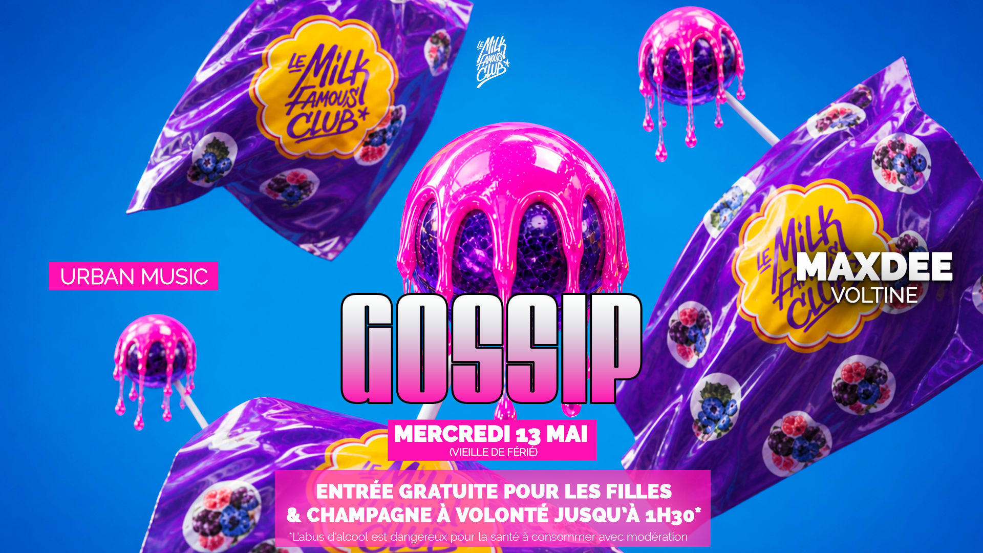 Mercredi 13 Mai - Gossip W/ Maxdee Cover