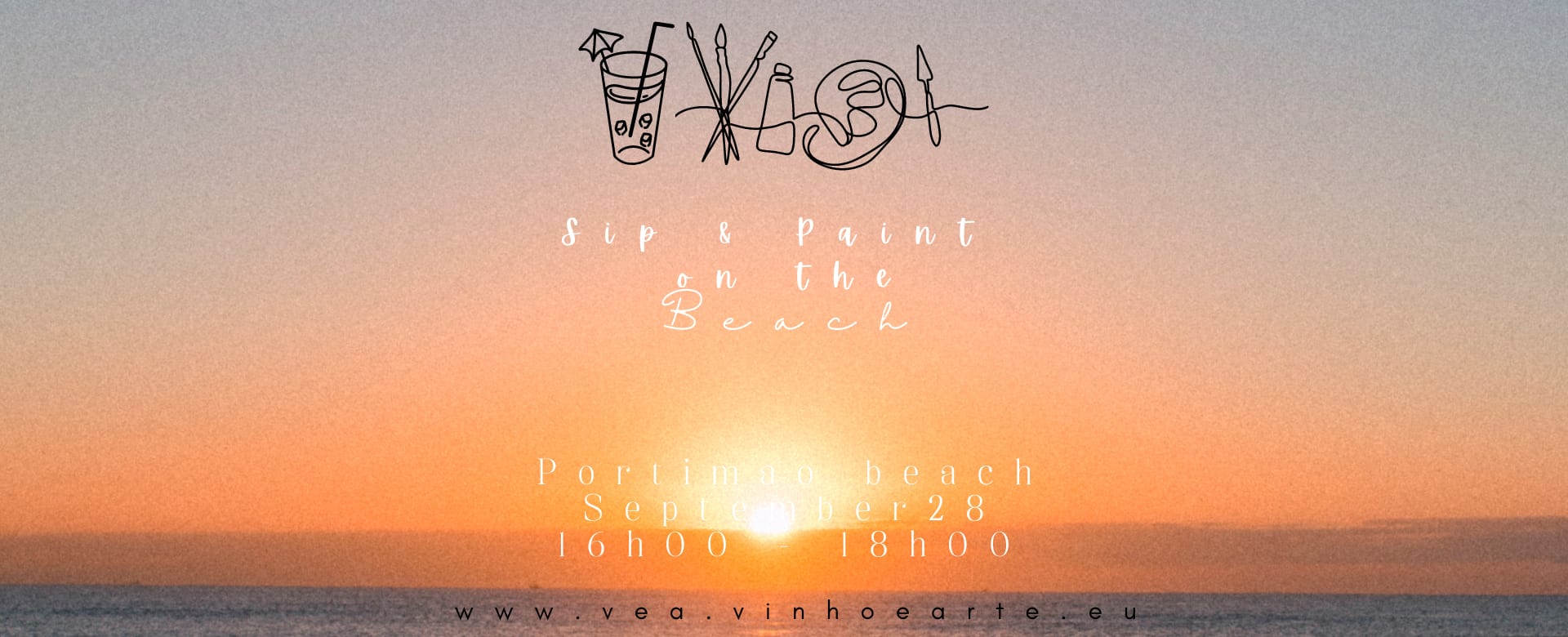 Sip & Paint On The Beach. Sunset Beach Painting And A Picnic Cover