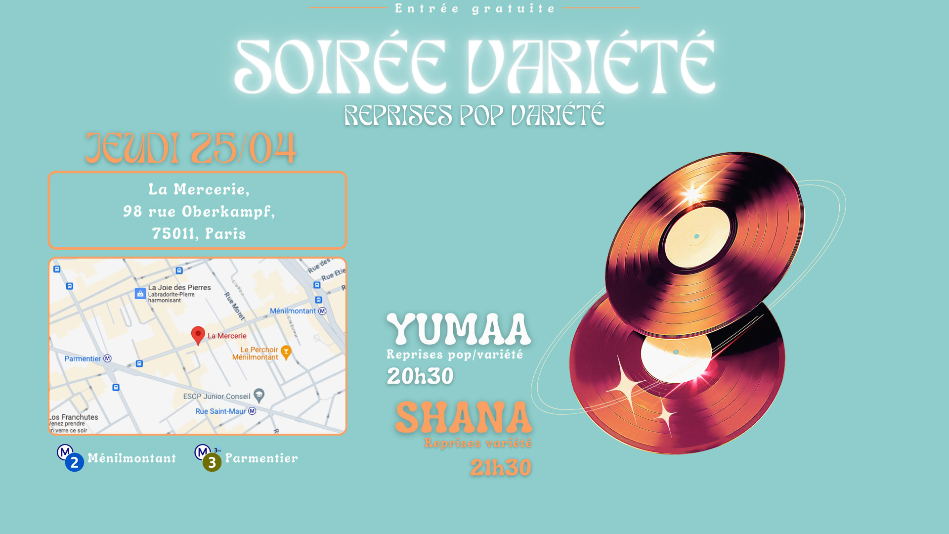 Soirée Variété - La Mercerie Oberkampf Cover