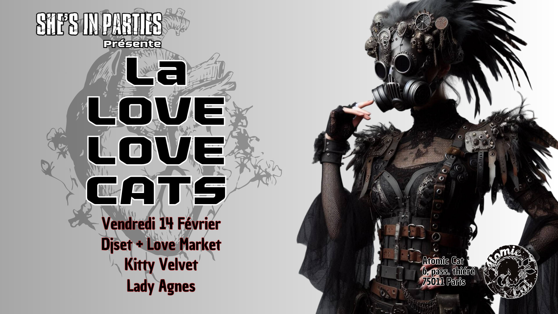Love Love Cats - La Soirée Goth De Saint(Sans) Valentin Cover