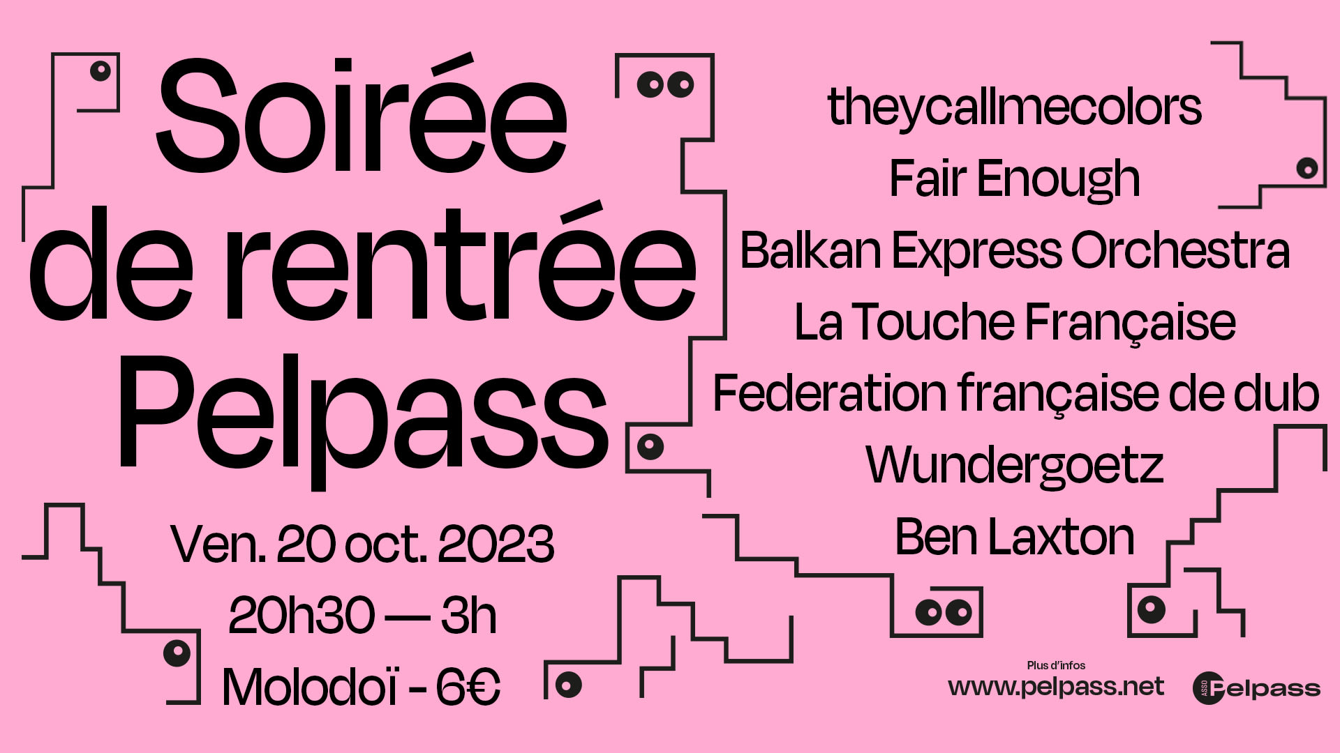 Soirée De Rentrée Pelpass // 20.10.23 - Molodoï Cover