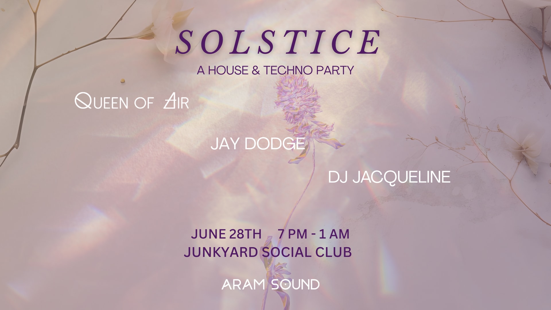 Solstice - A House & Techno Party Cover