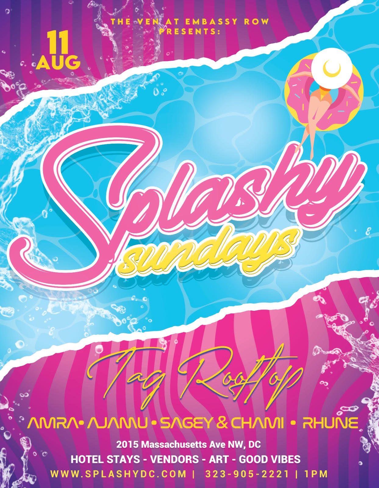 Splashy DC Pool Party: Amra, Rhune, Ajamu, Sagey & Cham! Cover