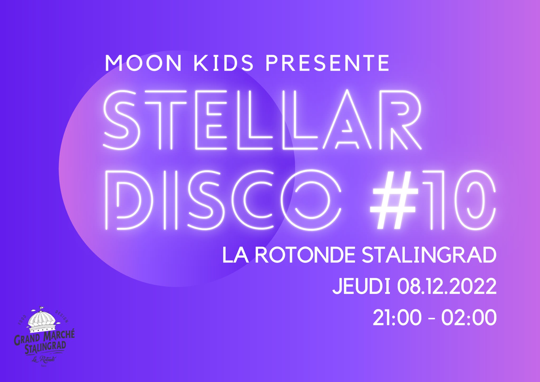 Stellar Disco #10 - Moon Kids @La Rotonde Stalingrad Cover