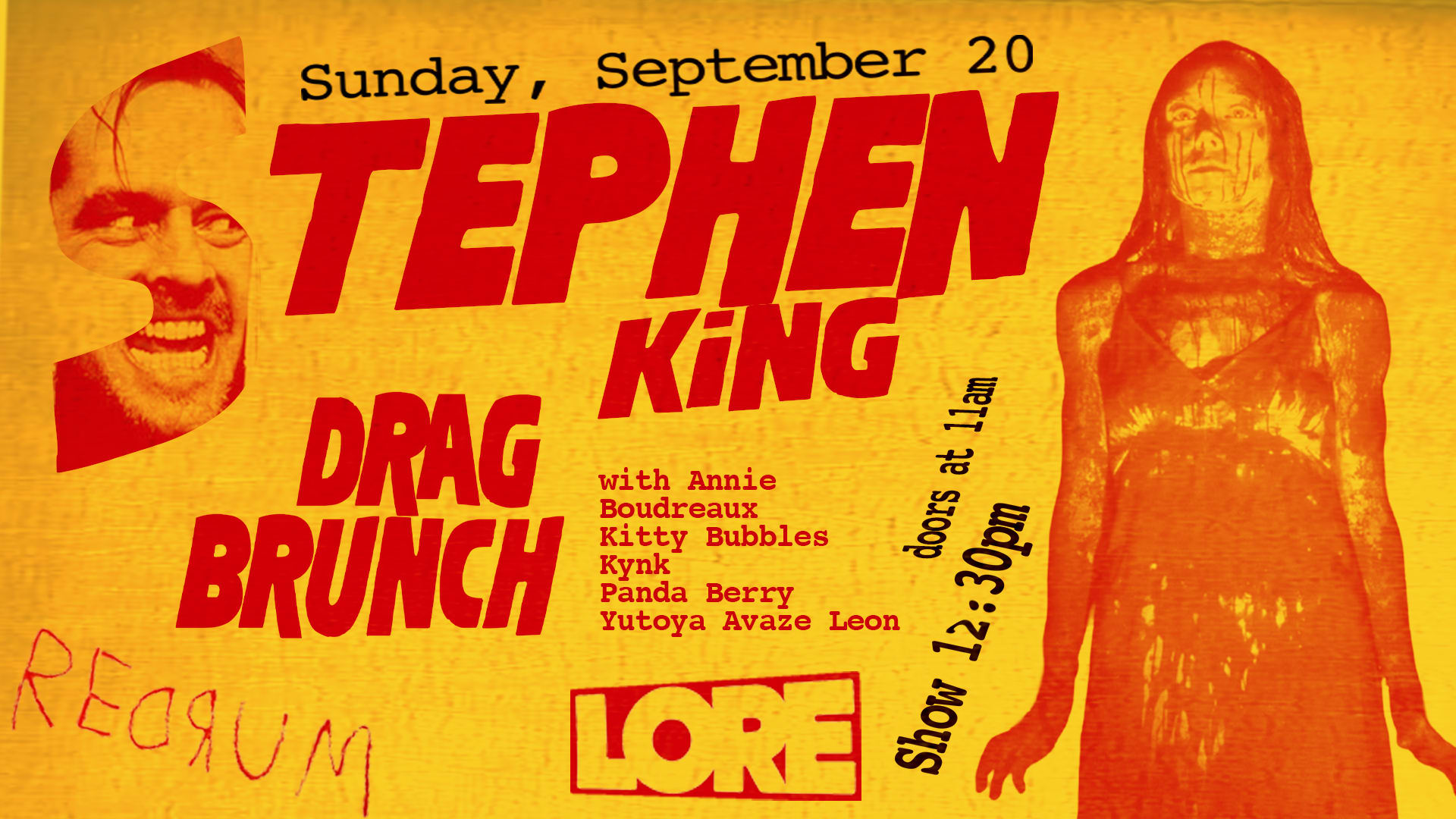 Stephen King Drag Brunch Cover
