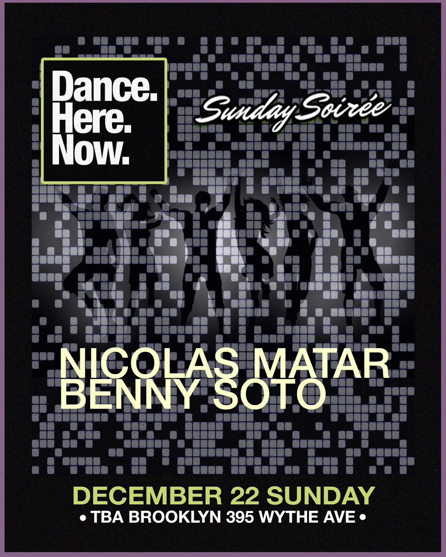 Sunday Soirée X Dance. Here. Now. Cover