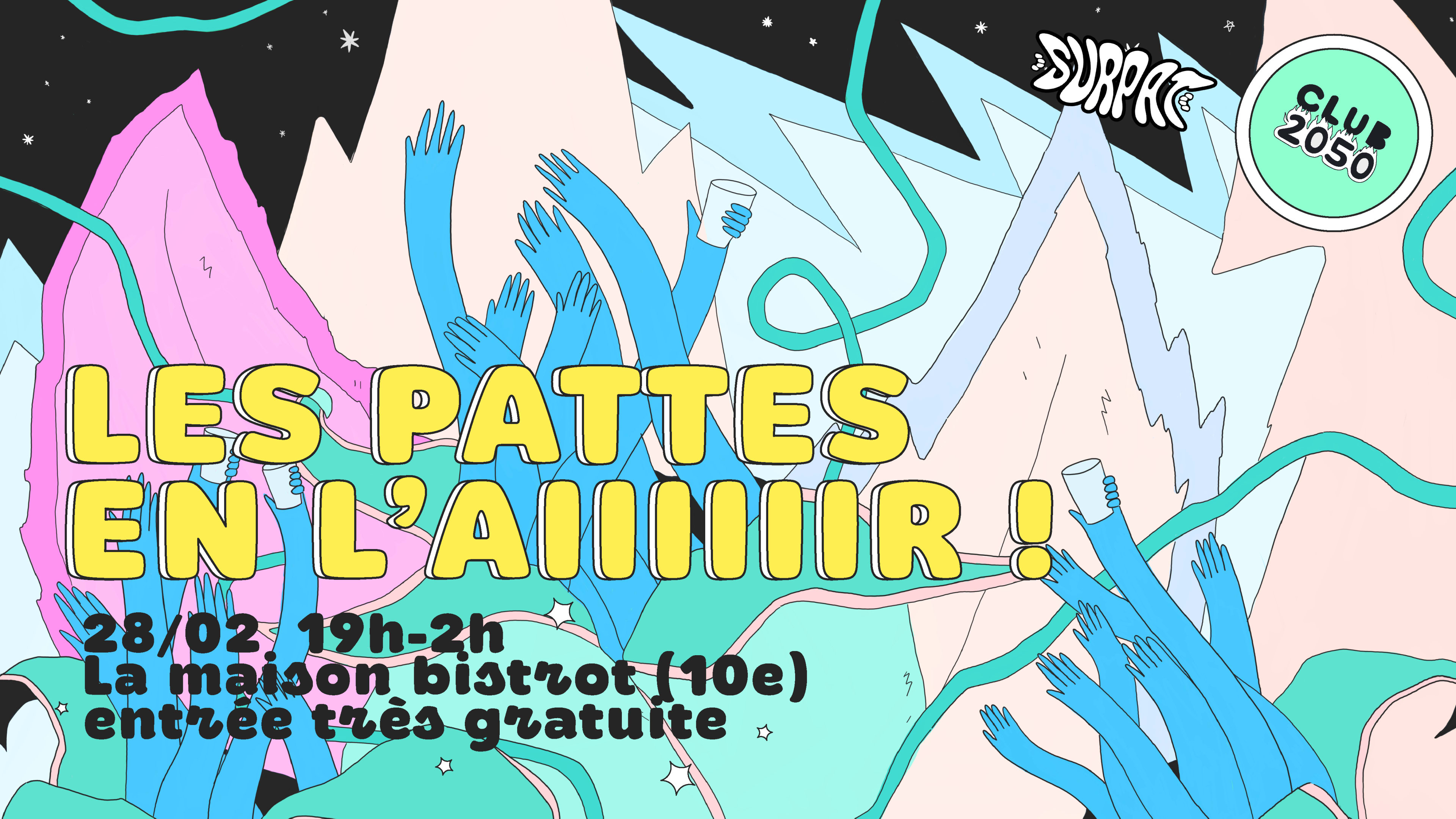 Les Pattes En L'air ! - Surpat X Club 2050 & Friends Cover