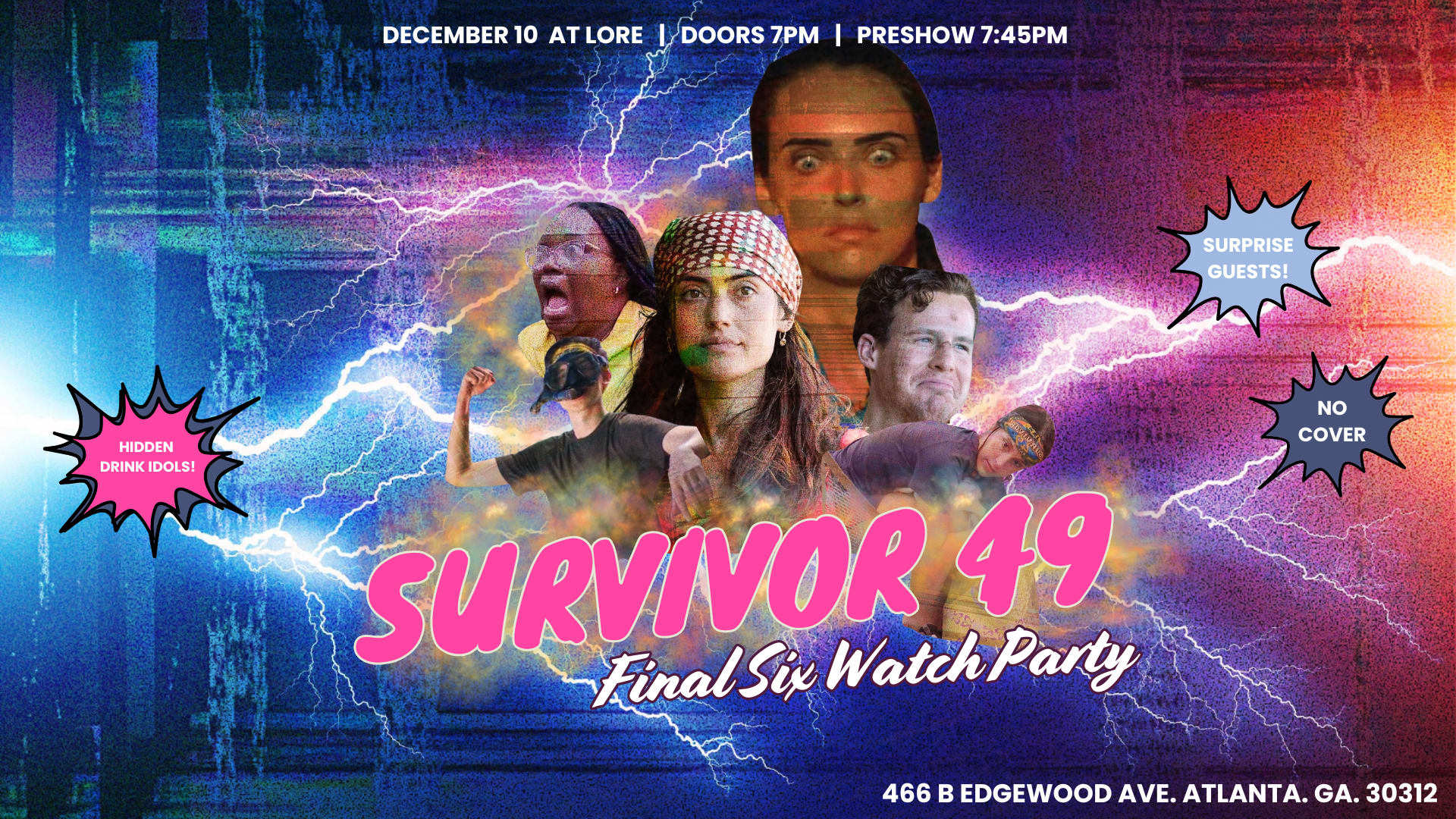 Survivor: Final Six Watch Party! Cover