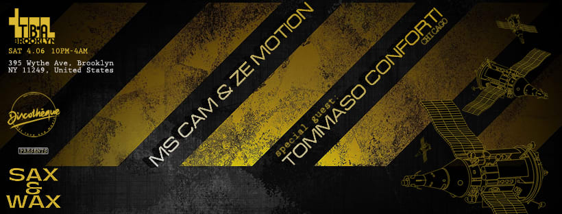 Sax & Wax: Ms Cam & Ze Motion / Tommaso Conforti Cover