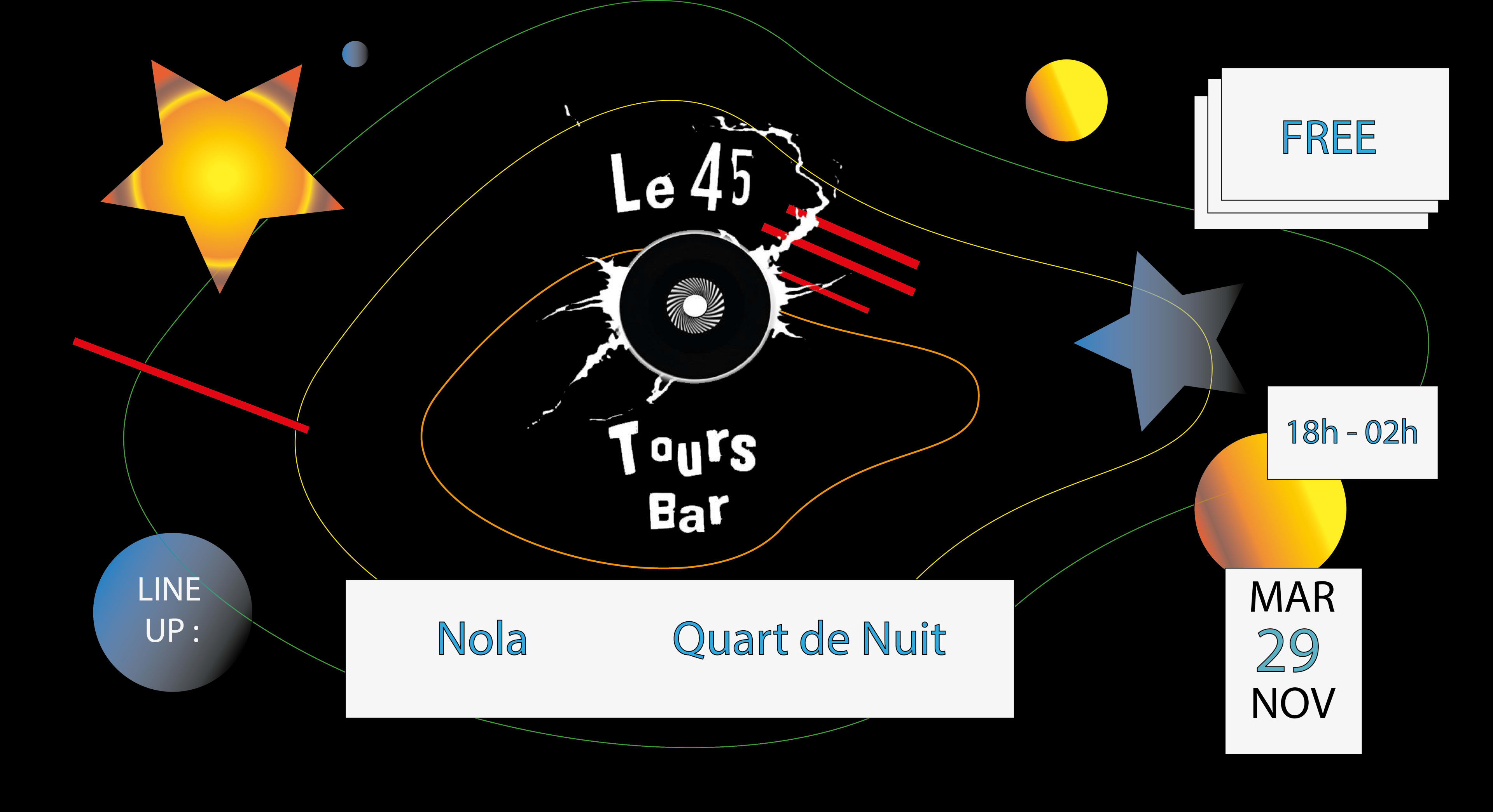 Tuesday Night Techno W/ Nola & Quart De Nuit Cover