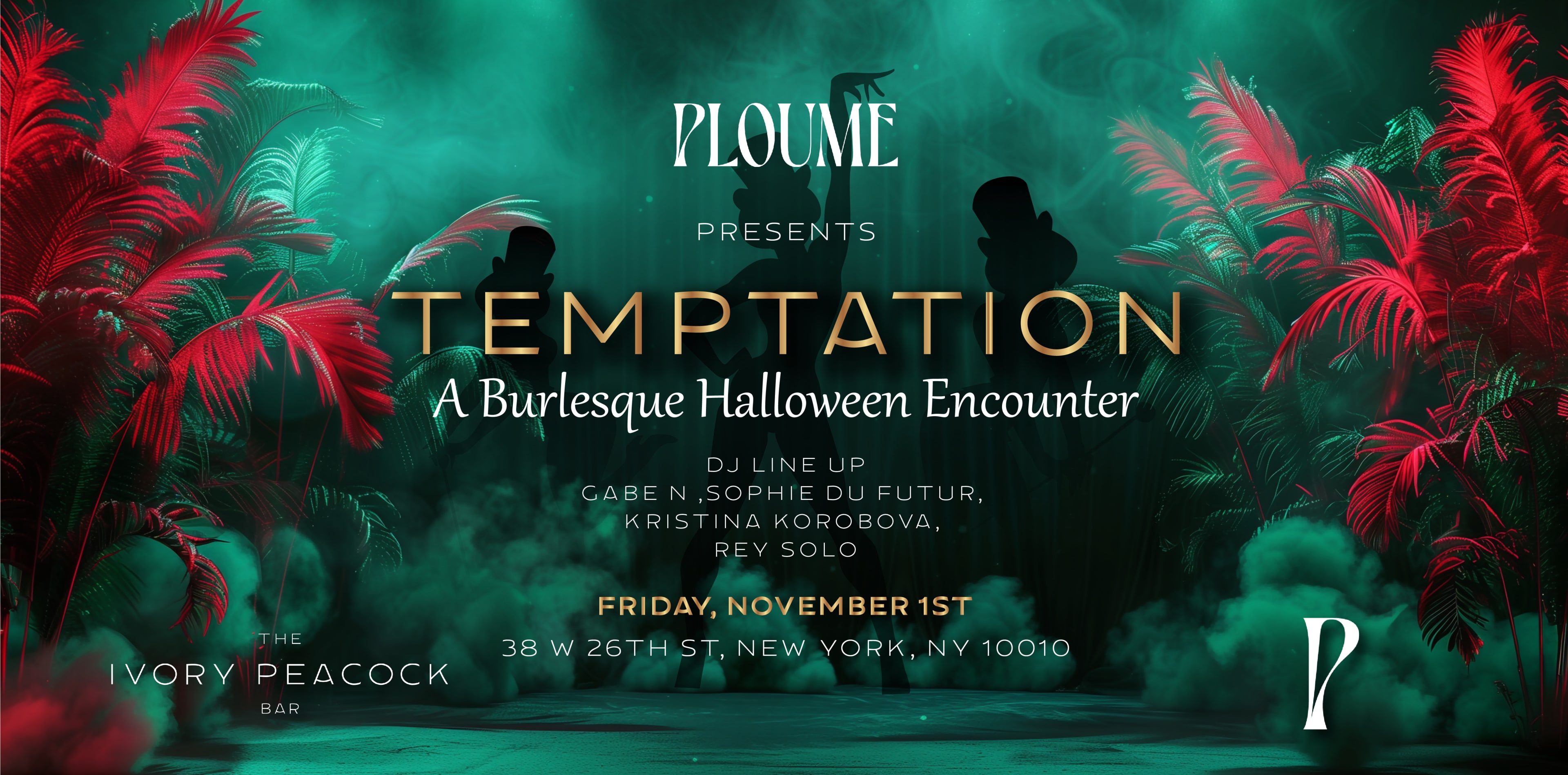 "Temptation" - A Burlesque Halloween Encounter At Ploume Nyc Cover