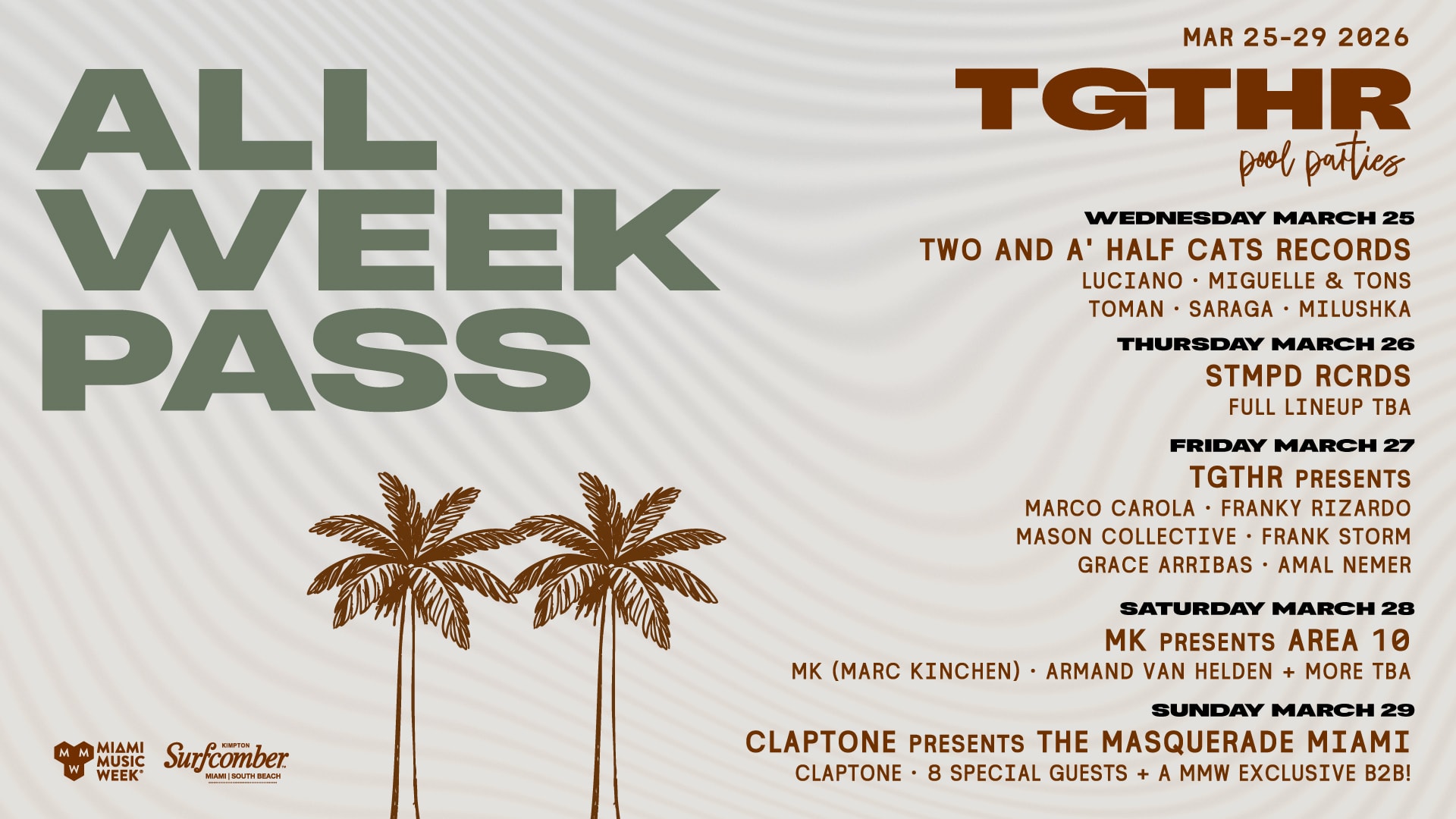 Tgthr Pool Parties: All Week Pass Cover