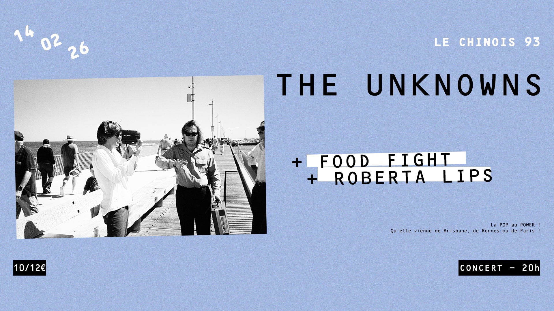 The Unknowns (Aus) + Food Fight + Roberta Lips Cover