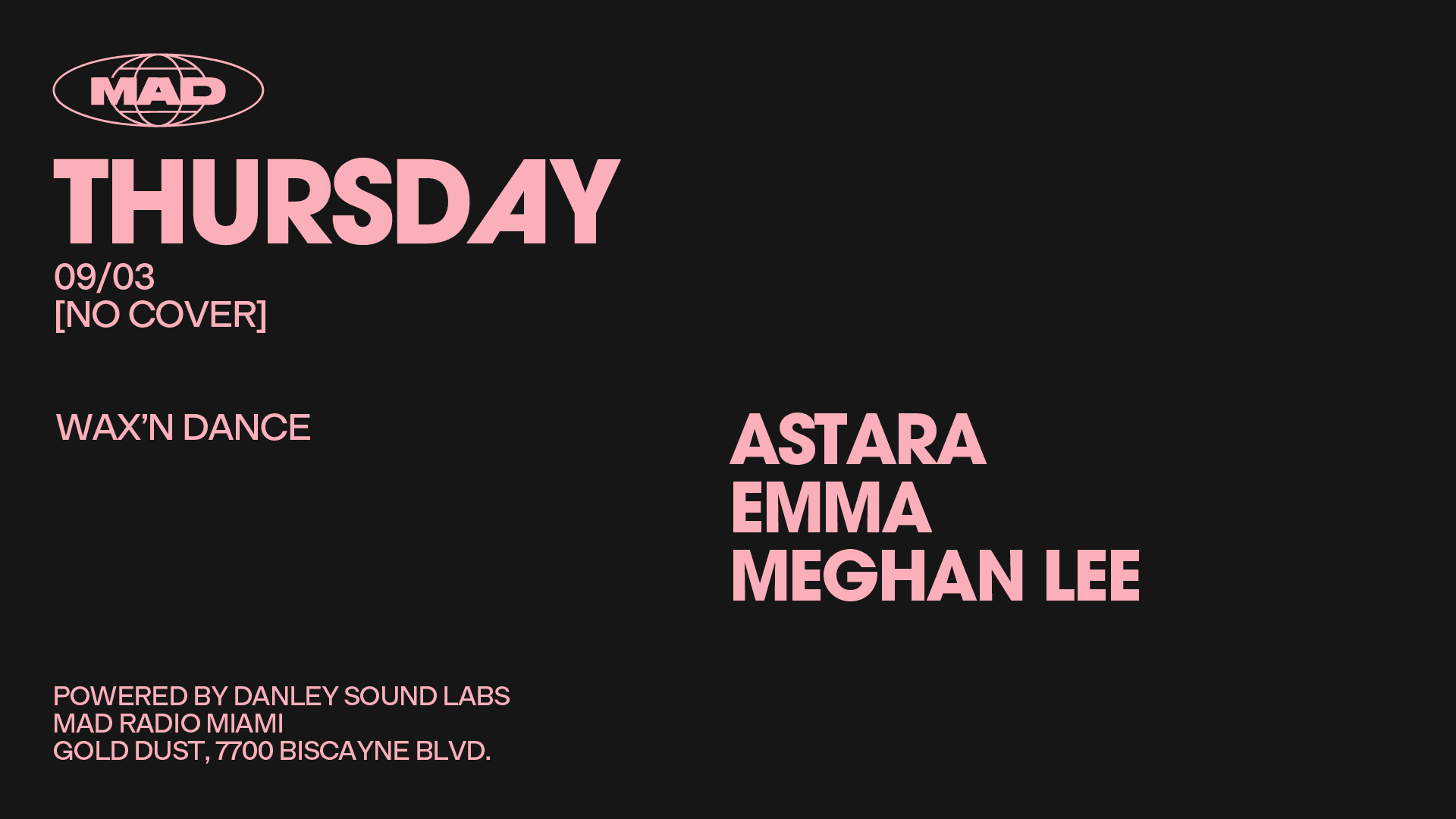 Wax'n Dance: Astara / Emma / Meghan Lee Cover