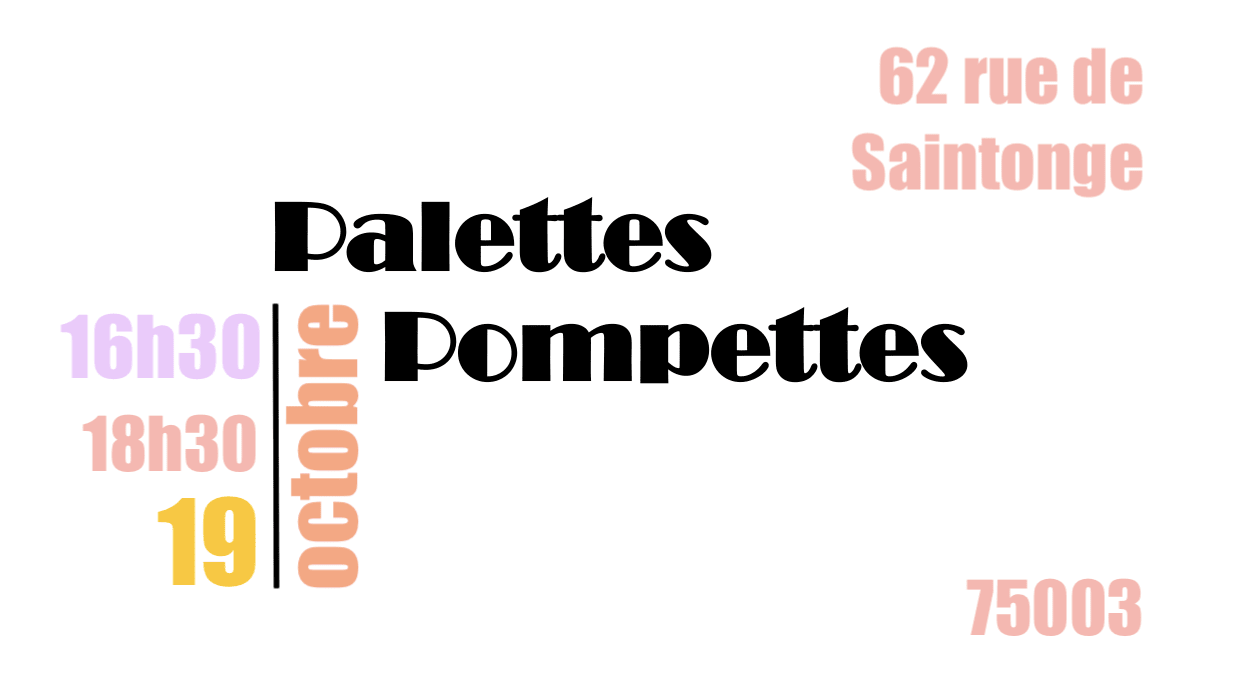 Palettes Pompettes - Saturday Afternoon Cover