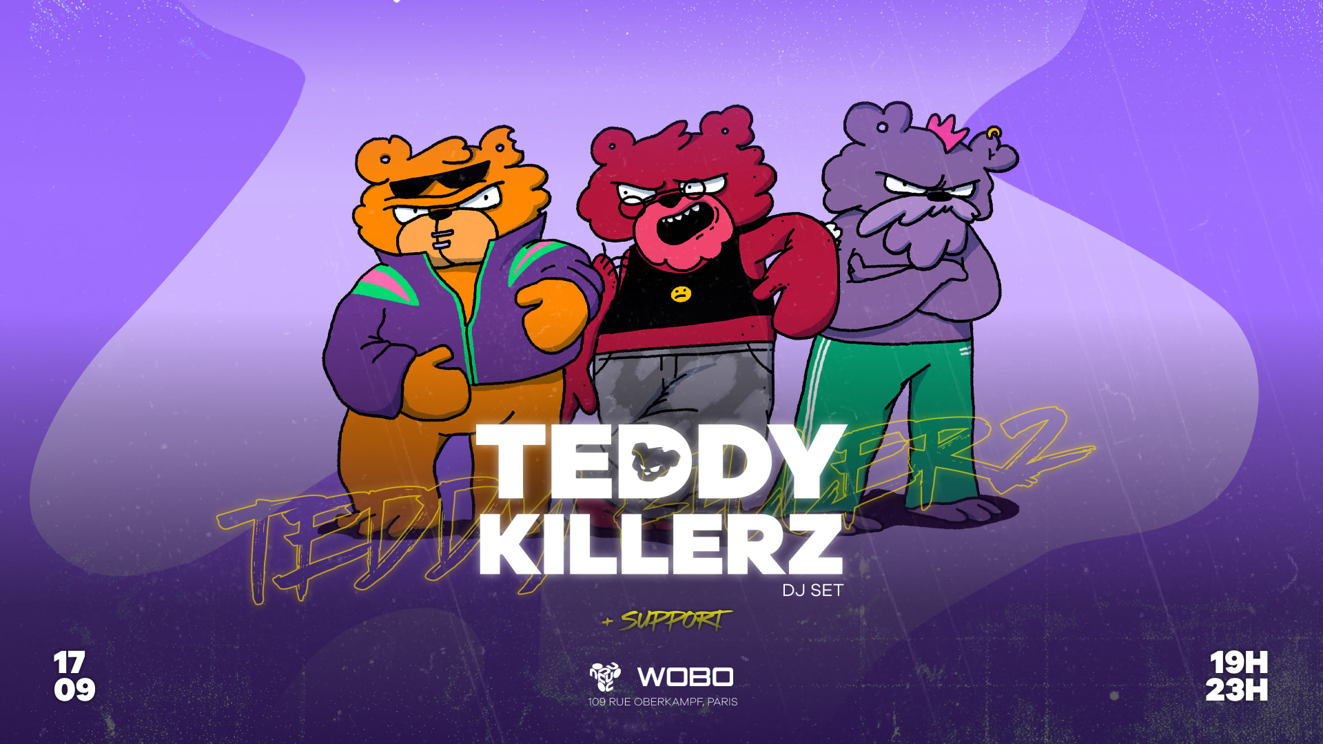 Wobo Presents - Teddy Killerz - Nouveau Casino Cover