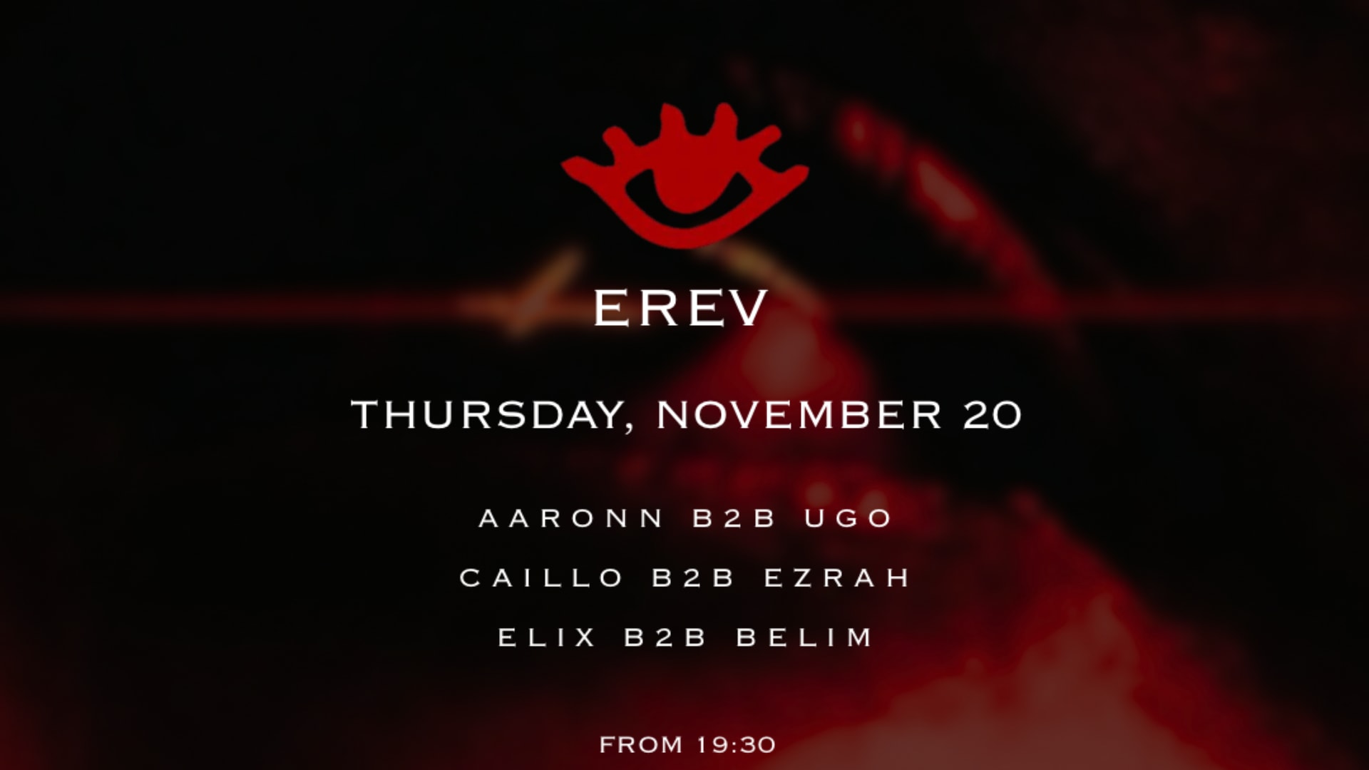 Erev - Jeudi 20 Novembre Cover