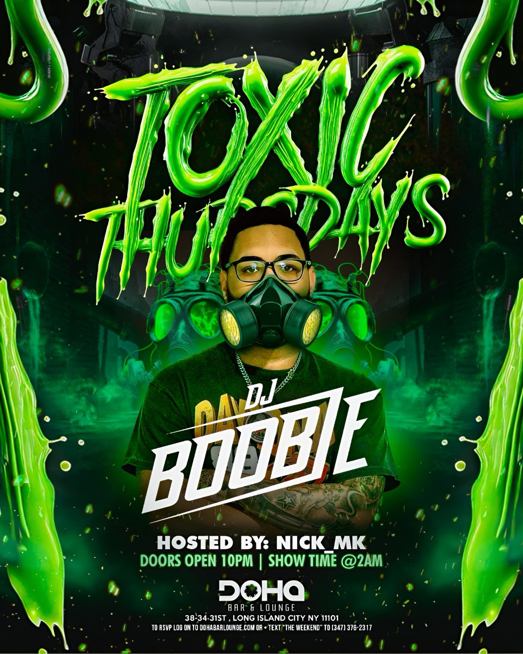 Toxic Thursdays – Thursday Night Party At Doha Bar Lounge! Cover