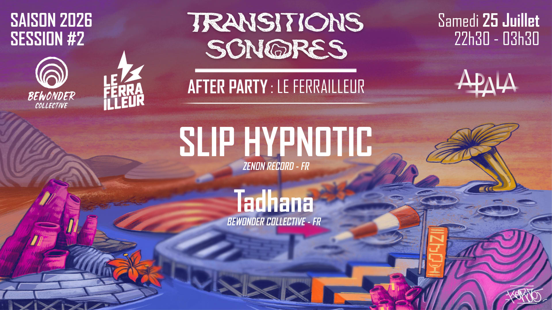 After : Transitions Sonores #2 W/ Slip Hypnotic (Zenon) Cover
