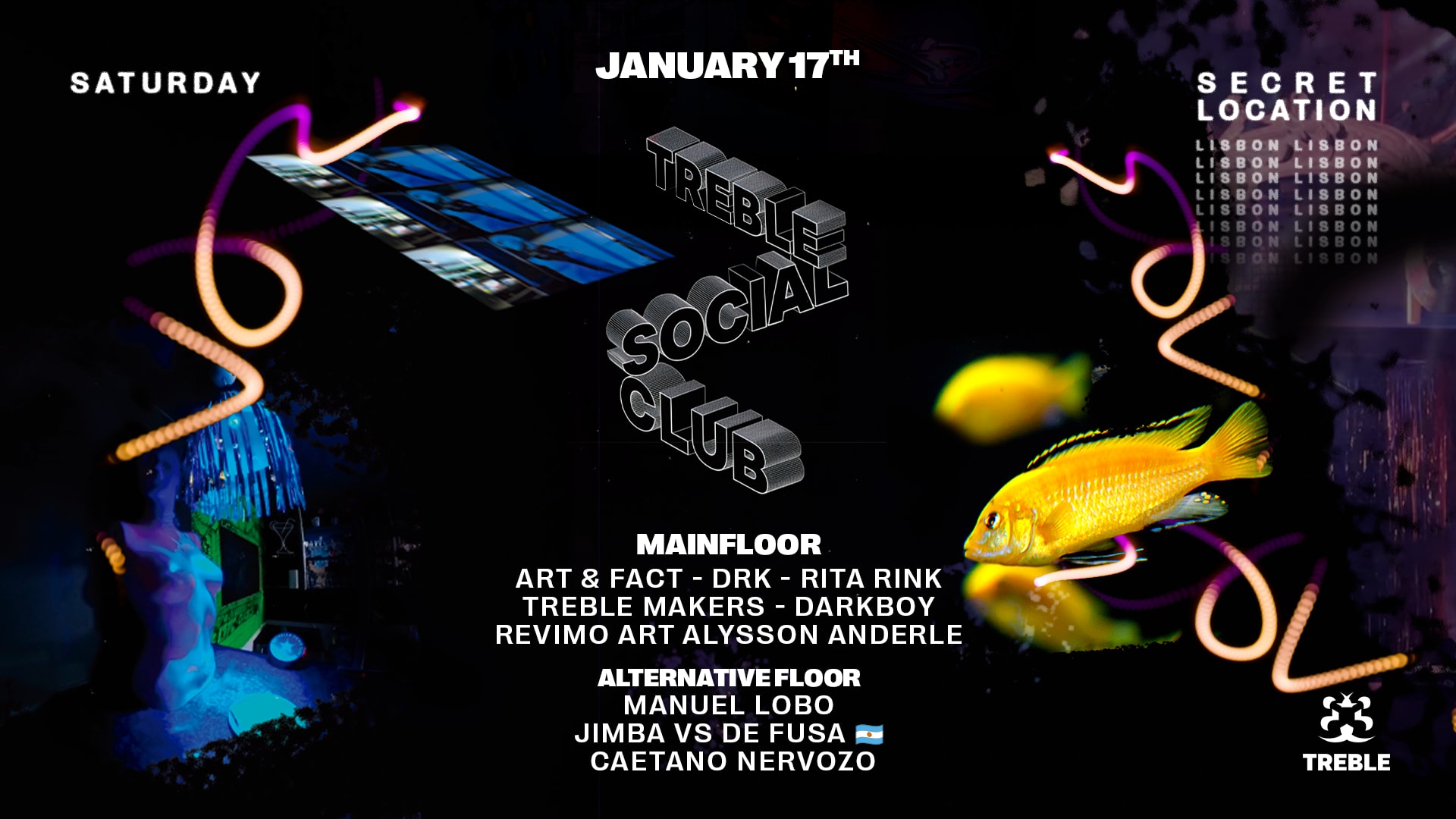 Treble Social Club Lisbon Secret Location Cover