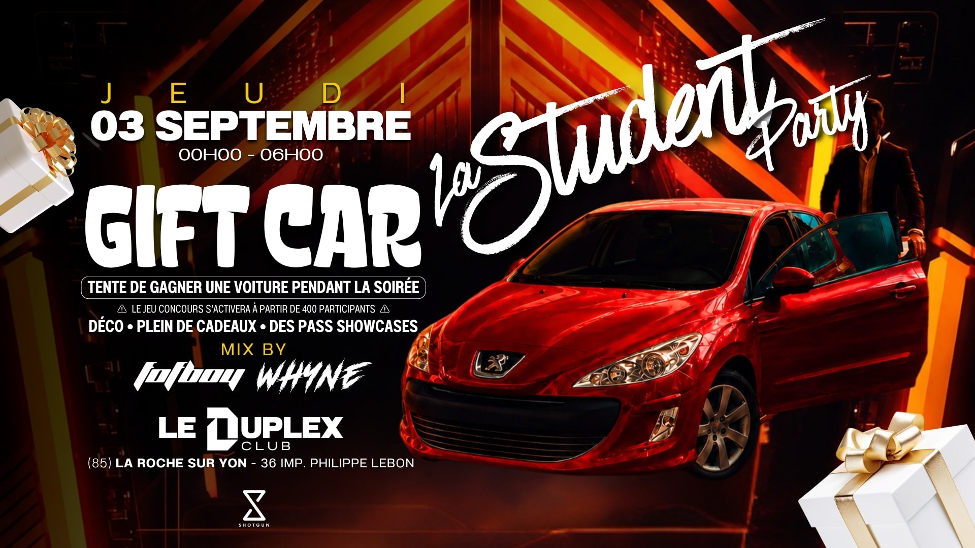 La Student Gift Car X Duplex Cover