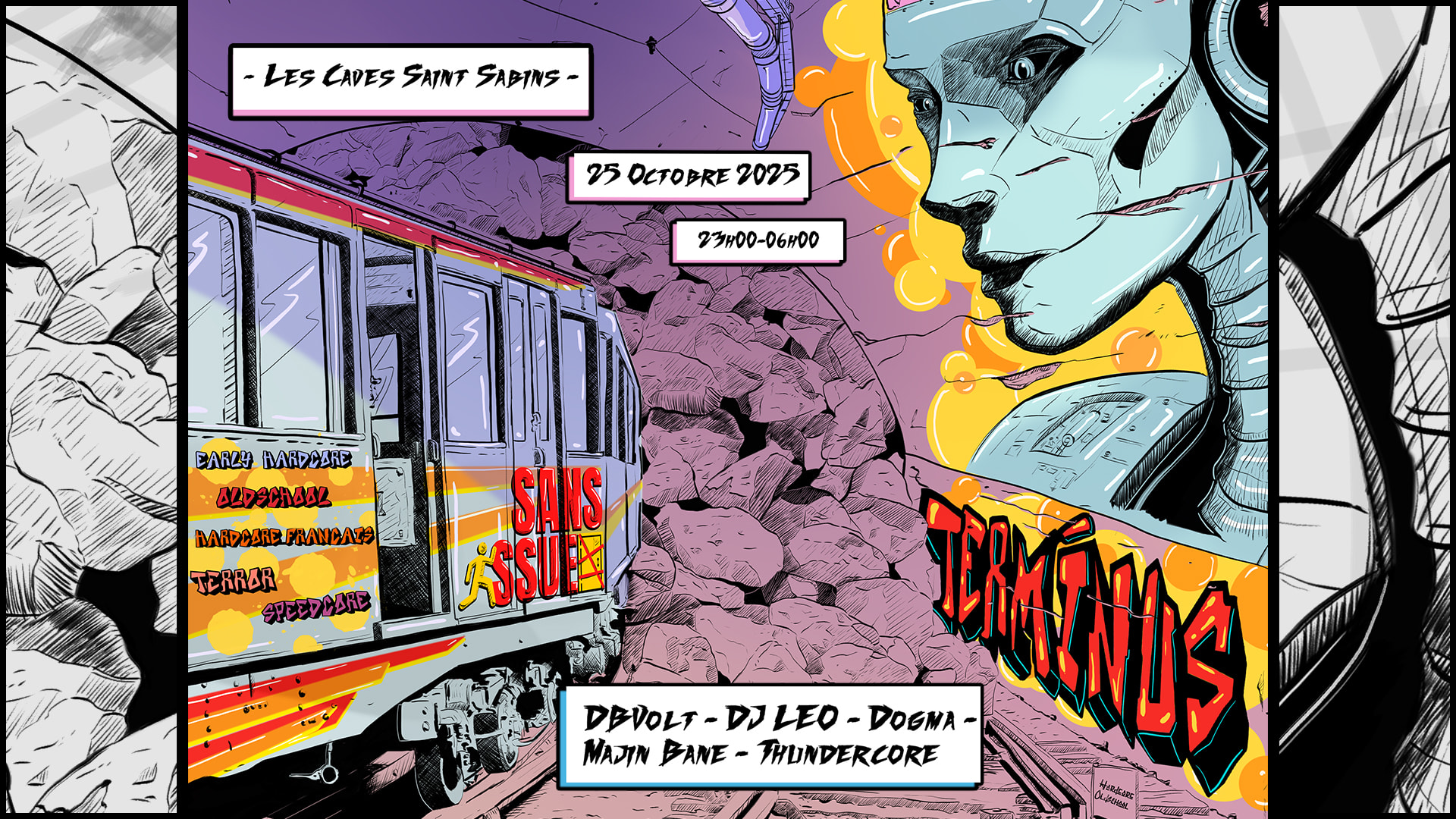 Terminus #1 : Dj Leo, Dbvolt & Sans Issue Crew || Les Caves Cover