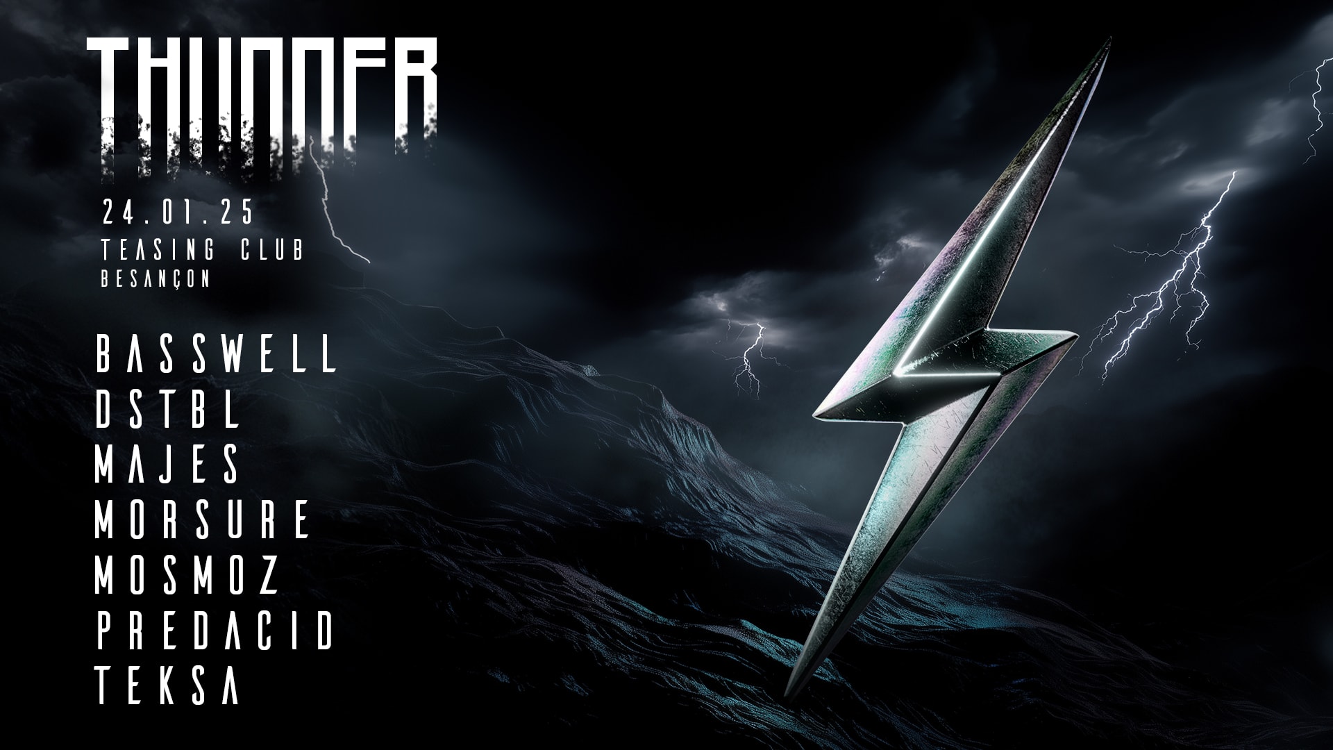 Thunder X Teasing Club (Besançon) : Basswell, Teksa, Majes Cover