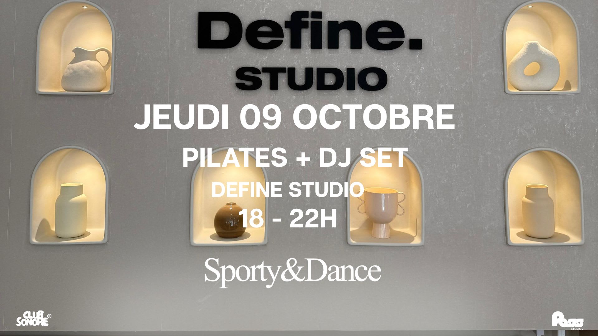 Sporty & Dance X Define Studio Nice  X Jeudi 9 Octobre Cover