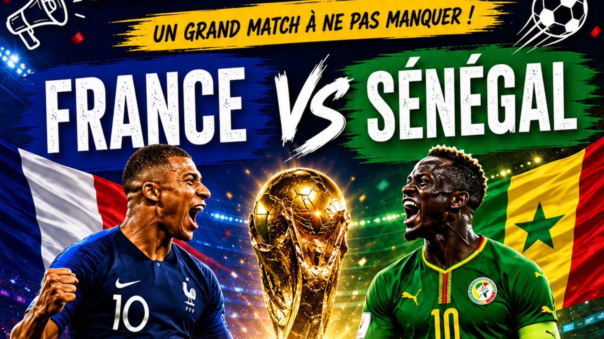 Cdm2026 : France - Senegal / Diffusion Écran Géant Cover
