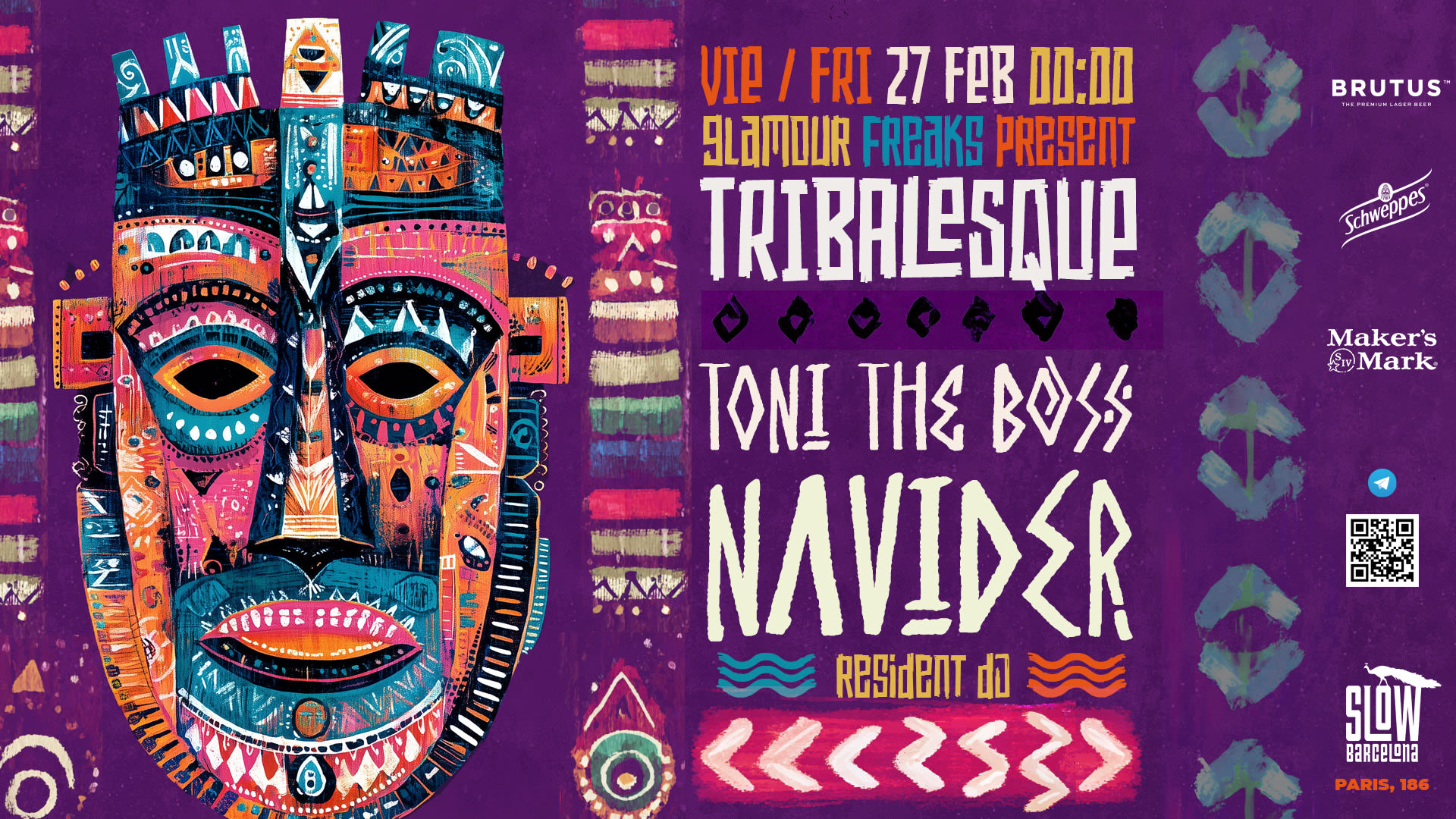 Tribalesque: Navider + Toni The Boss | [Drink Included] Cover