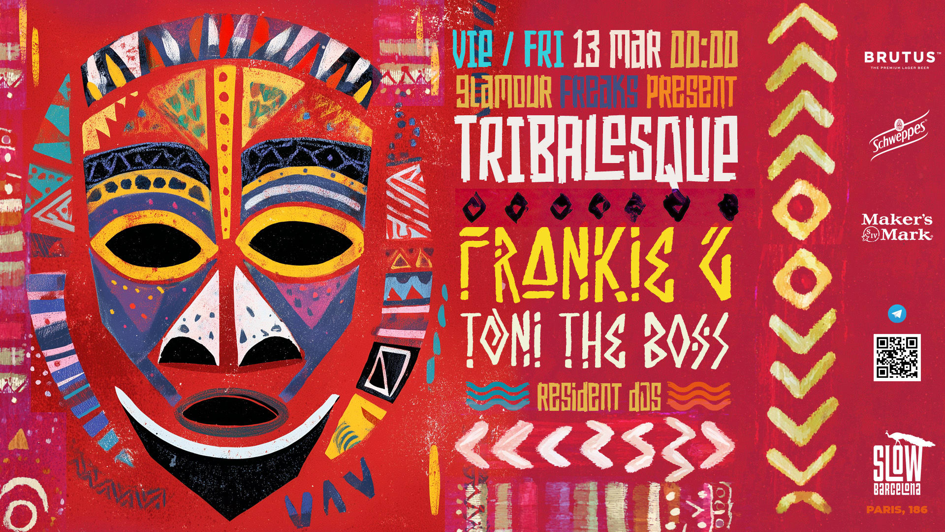 Tribalesque: Frankie G + Toni The Boss | [Drink Included] Cover