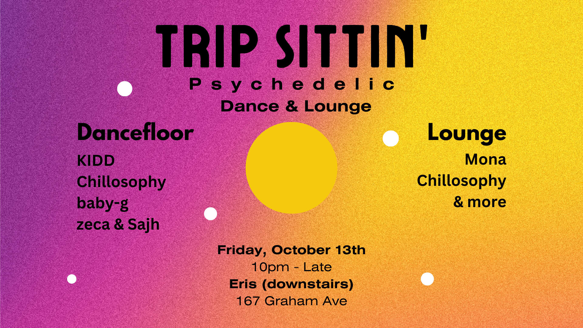 Trip Sittin' - Psychedelic Dark Disco & Lounge Cover