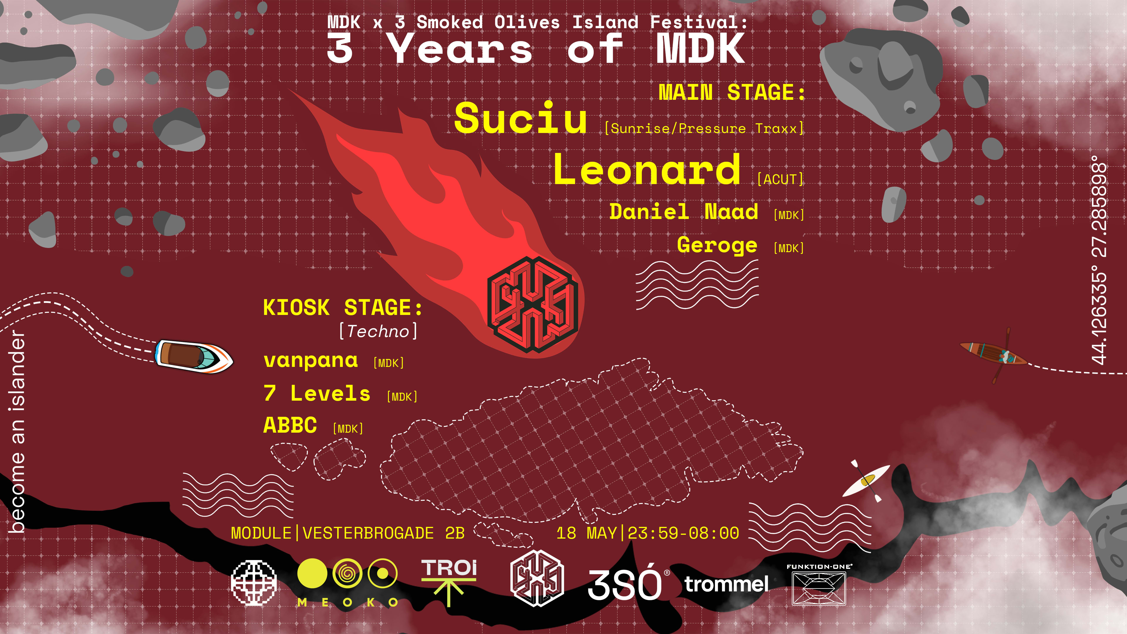 Mdk X 3 Smoked Olives Island Festival: 3 Years Of Mdk Cover