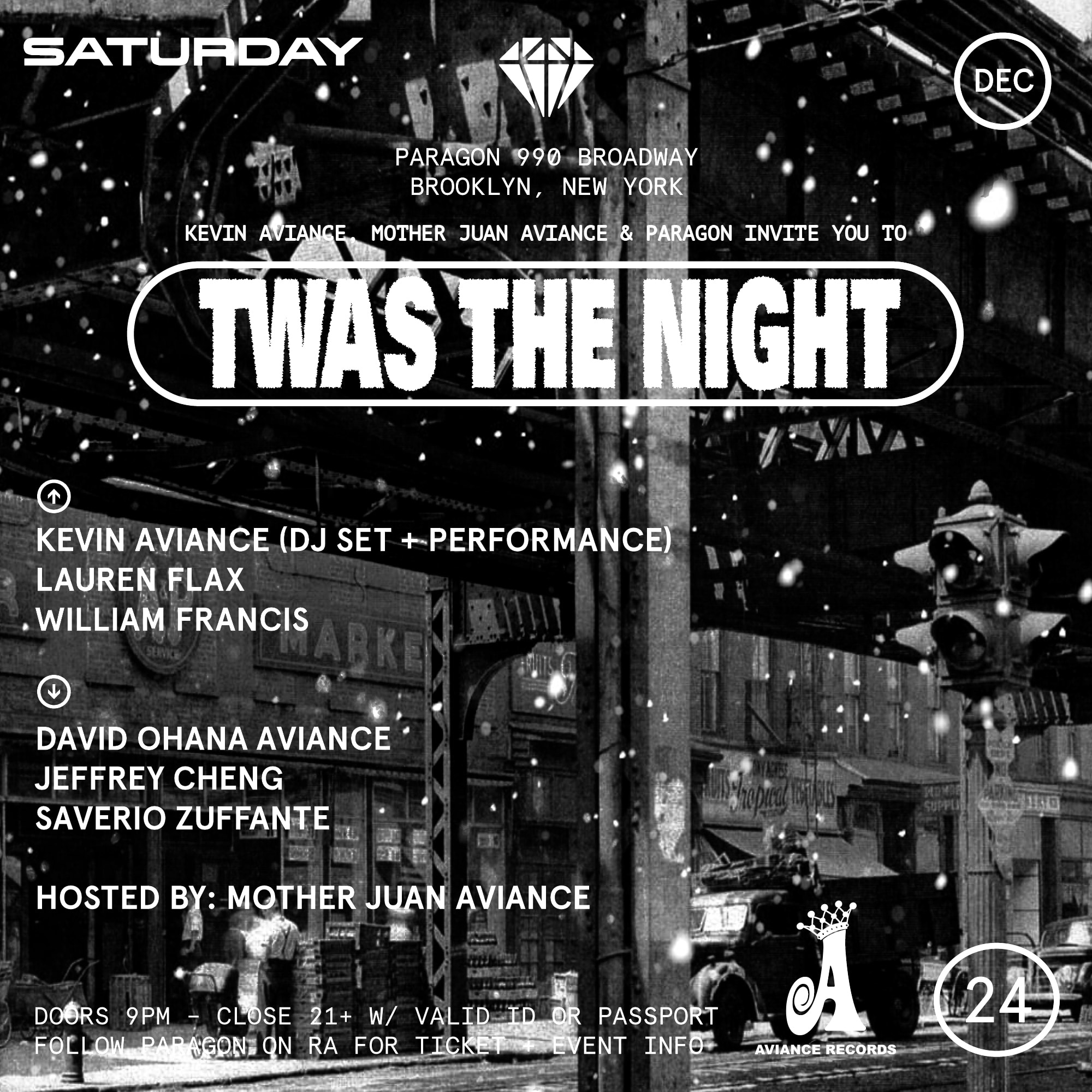 'twas The Night At Paragon Cover