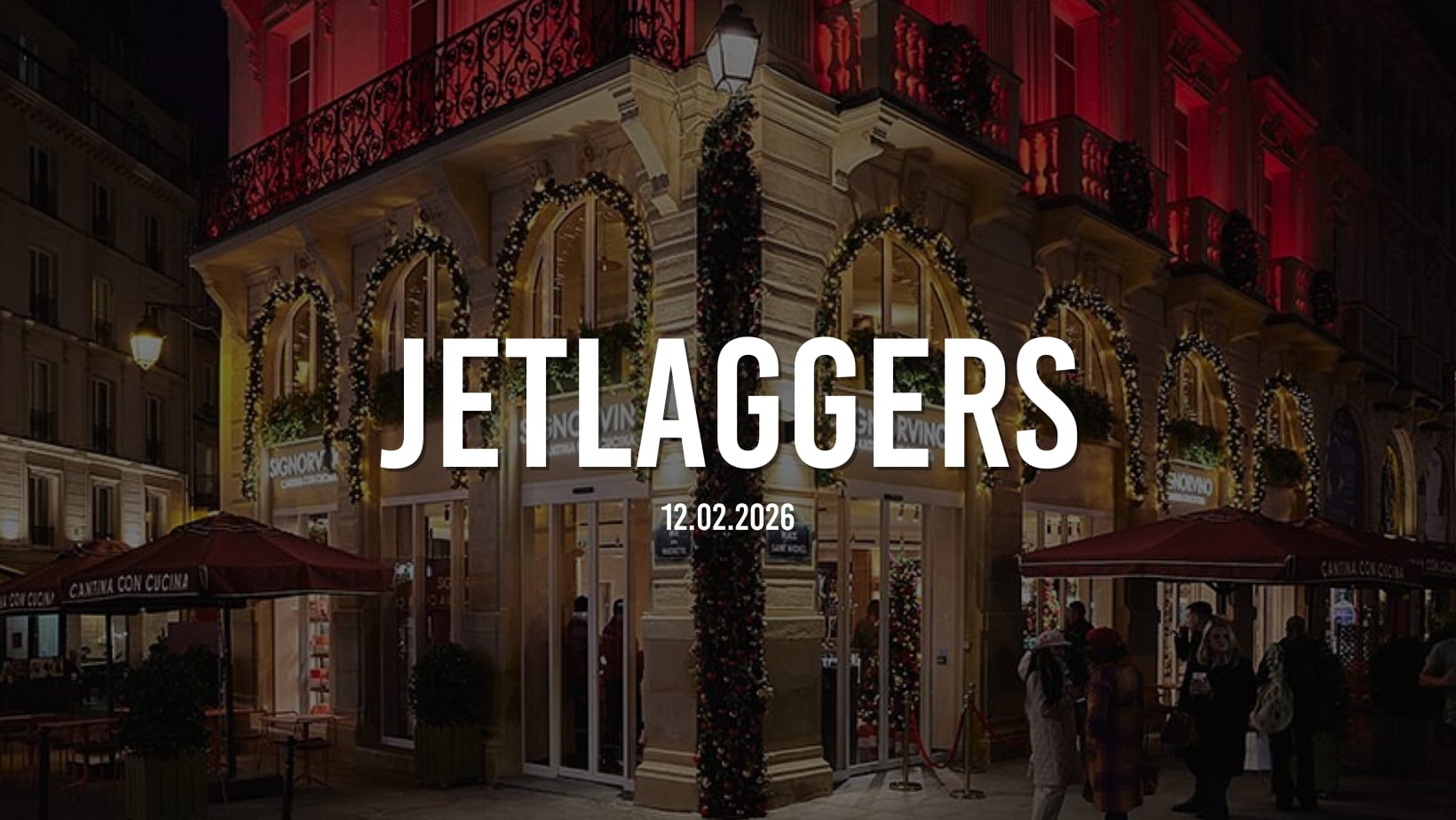 Jetlaggers Afterwork At Signorvino - Paris February 12th Cover