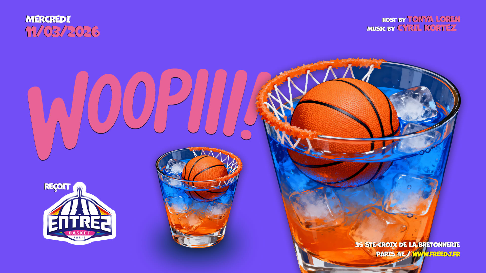 Woopiii Reçoit Entre 2 Basket Cover